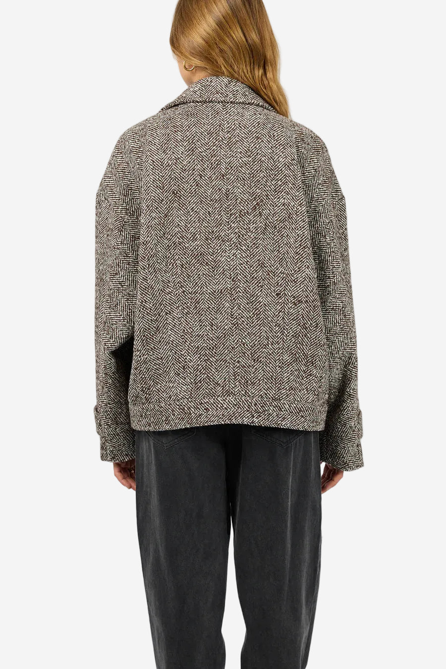 SILENT THEORY ASHER JACKET - CHOCOLATE - THE VOGUE STORE