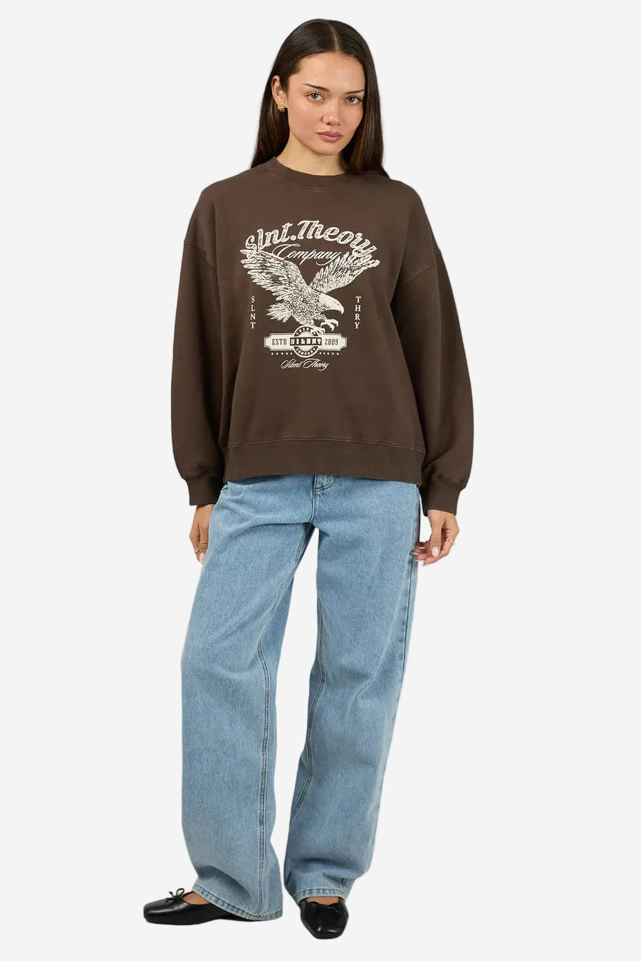 SILENT THEORY LEGACY CREW - CHOCOLATE - THE VOGUE STORE