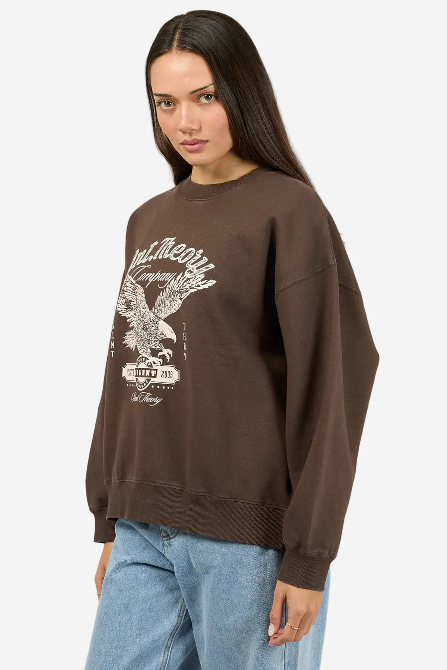 SILENT THEORY LEGACY CREW - CHOCOLATE - THE VOGUE STORE