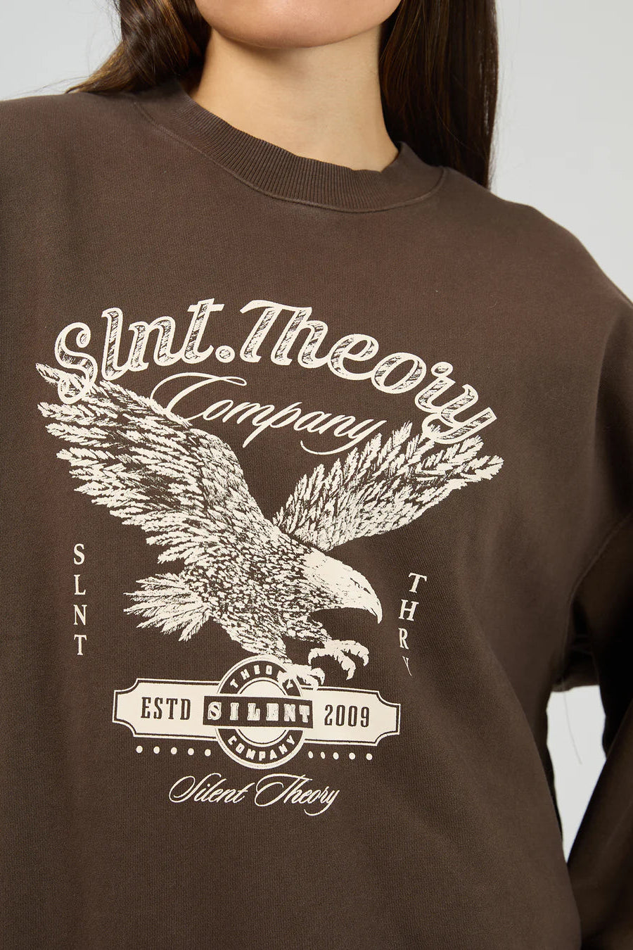 SILENT THEORY LEGACY CREW - CHOCOLATE - THE VOGUE STORE