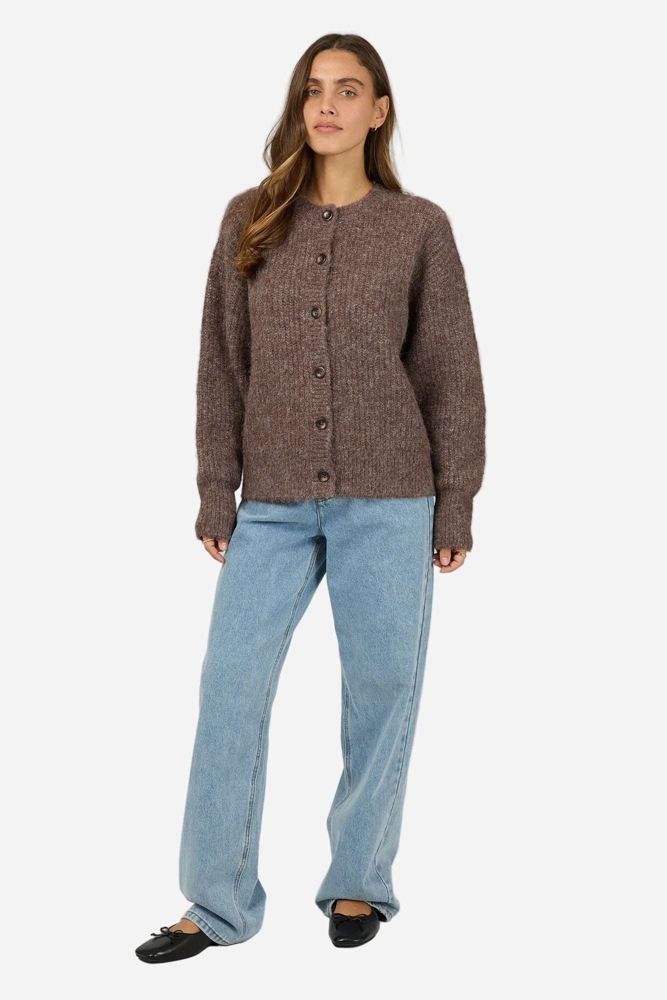 SILENT THEORY BONNI KNIT CARDIGAN - CHERRY - THE VOGUE STORE