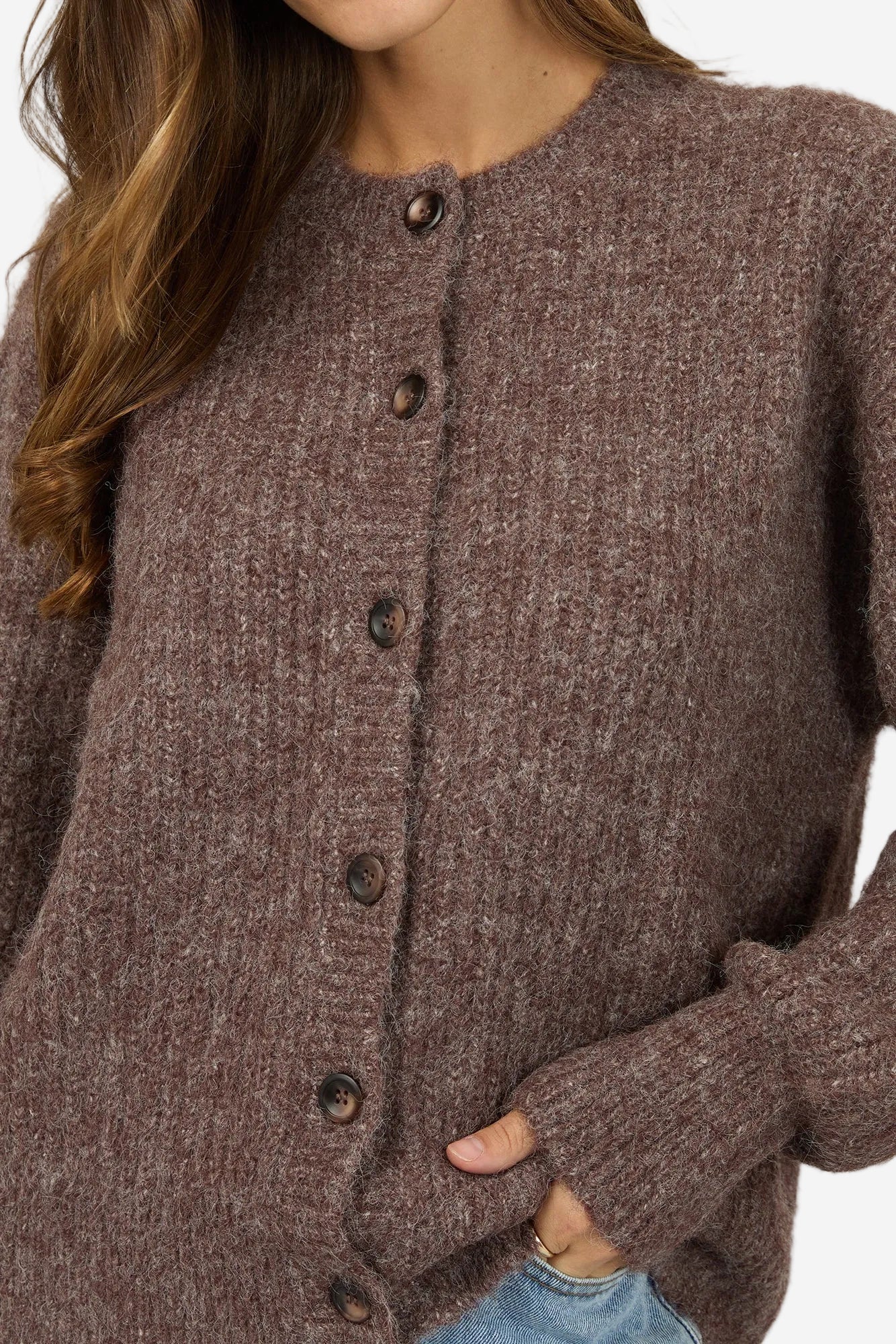 SILENT THEORY BONNI KNIT CARDIGAN - CHERRY - THE VOGUE STORE