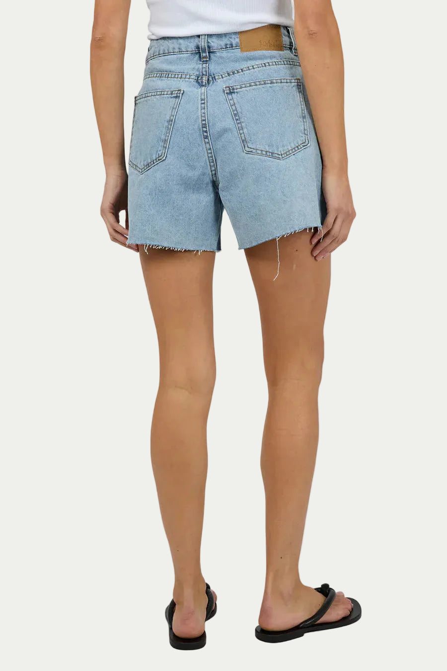 SILENT THEORY KYIA SHORT DESTROYED - LIGHT BLUE - THE VOGUE STORE