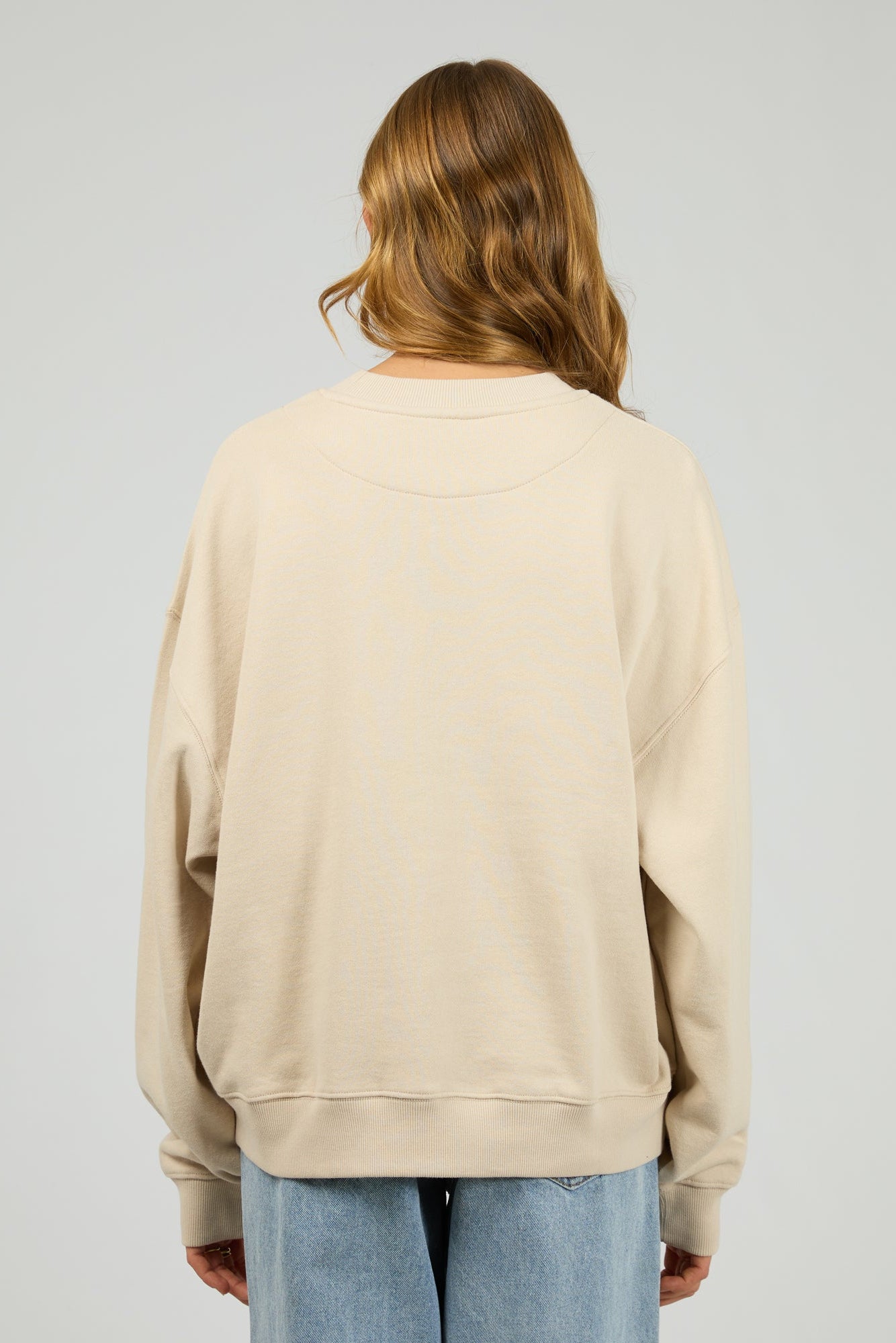 SILENT THEORY LUXE CREW - CHALK - THE VOGUE STORE