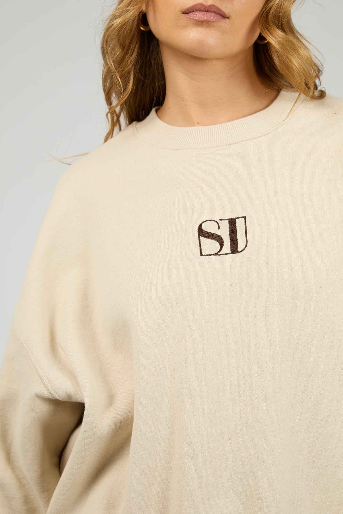 SILENT THEORY LUXE CREW - CHALK - THE VOGUE STORE