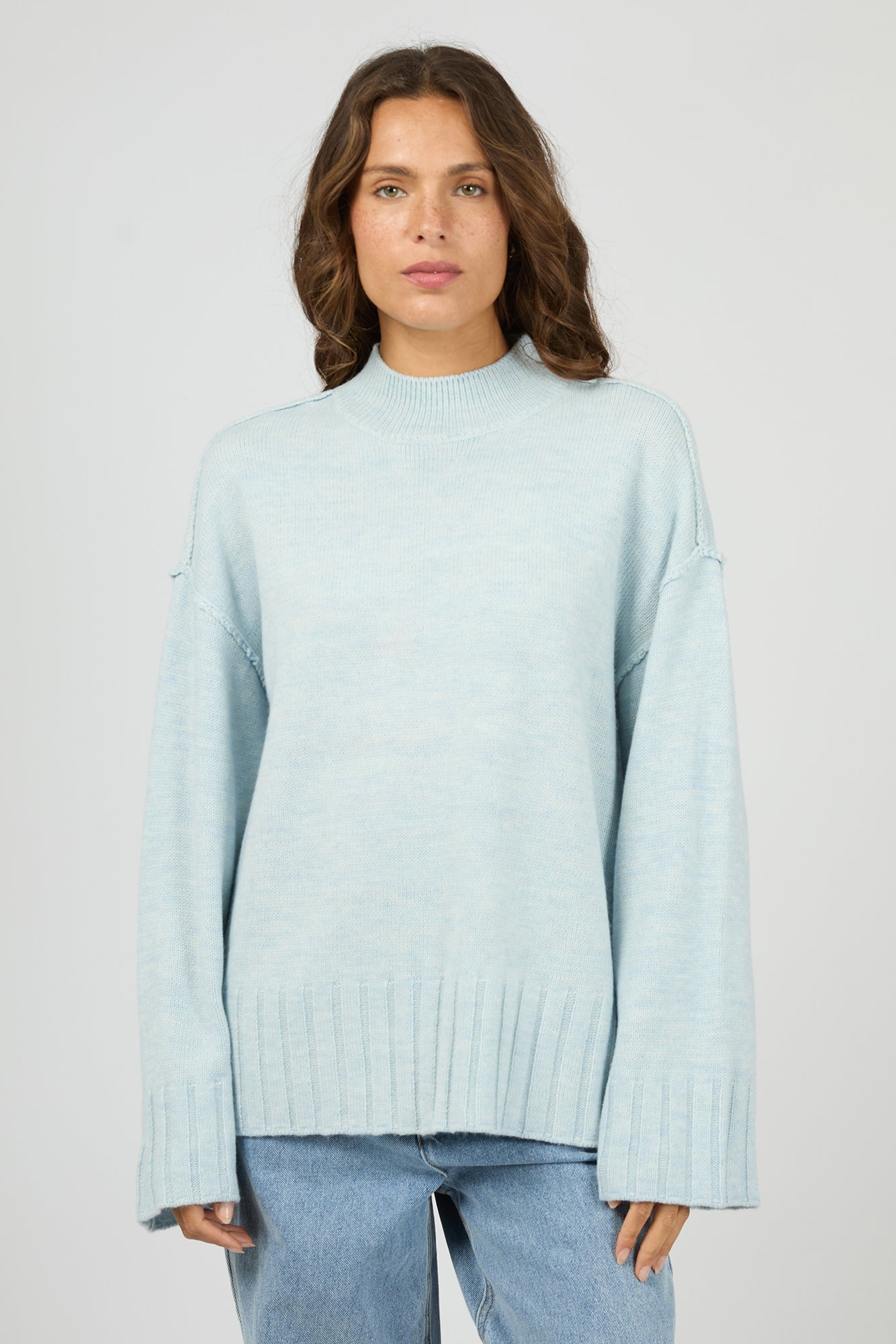 SILENT THOERY LOTUS JUMPER - LIGHT BLUE - THE VOGUE STORE