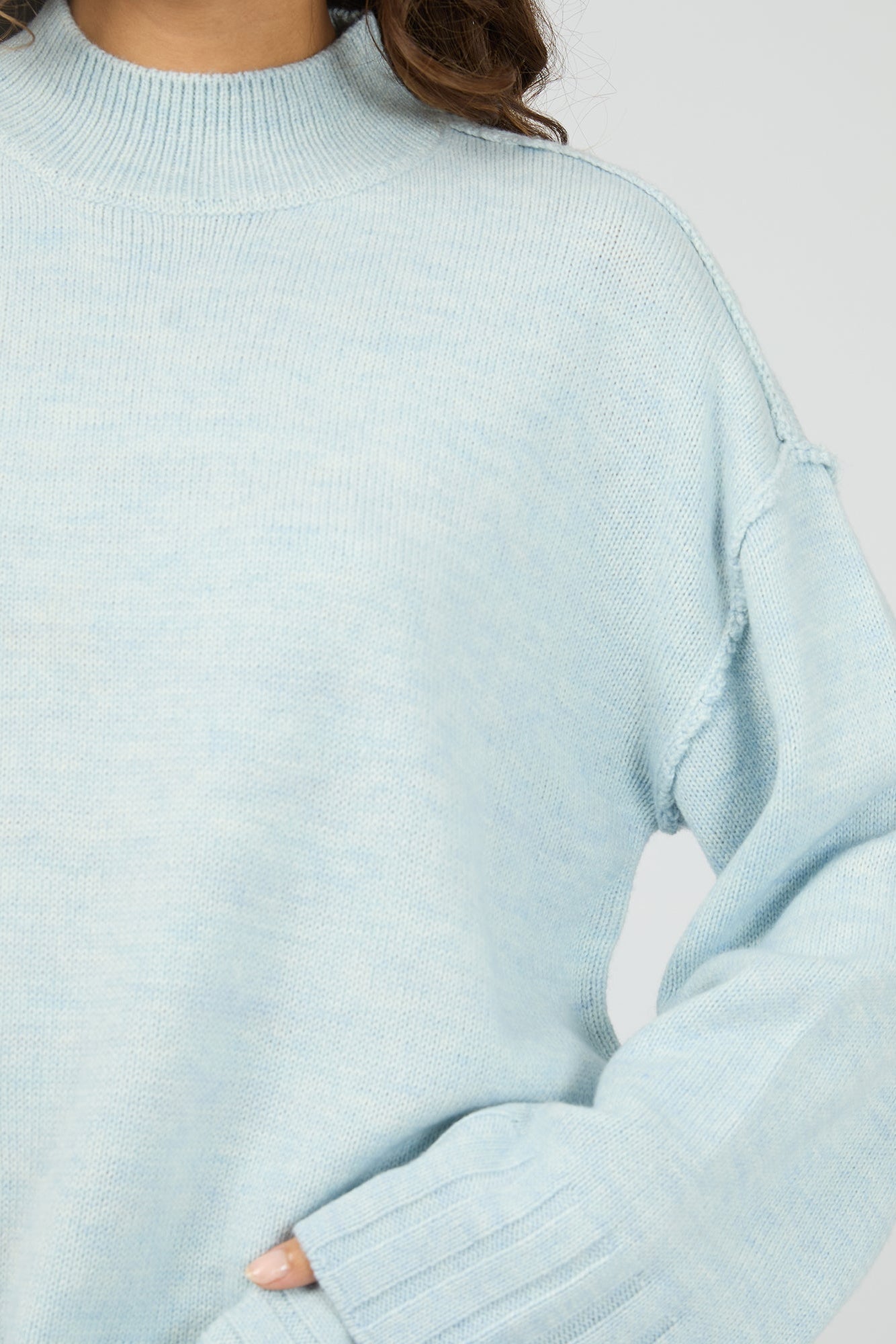 SILENT THOERY LOTUS JUMPER - LIGHT BLUE - THE VOGUE STORE