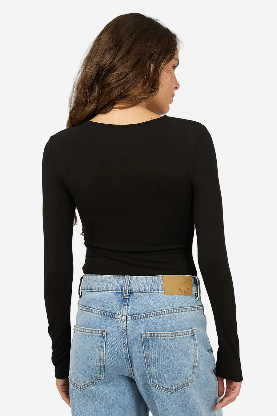 SILENT THEORY ATLAS L/S TOP - BLACK - THE VOGUE STORE