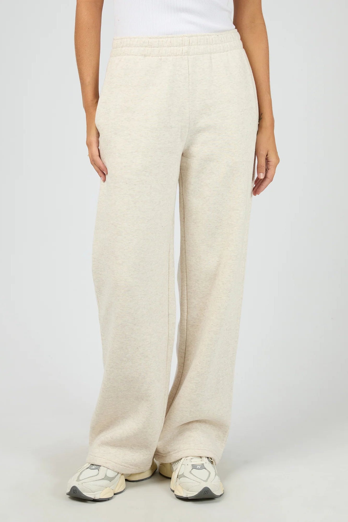 ALL ABOUT EVE LIMITLESS TRACK PANT - OAT - THE VOGUE STORE