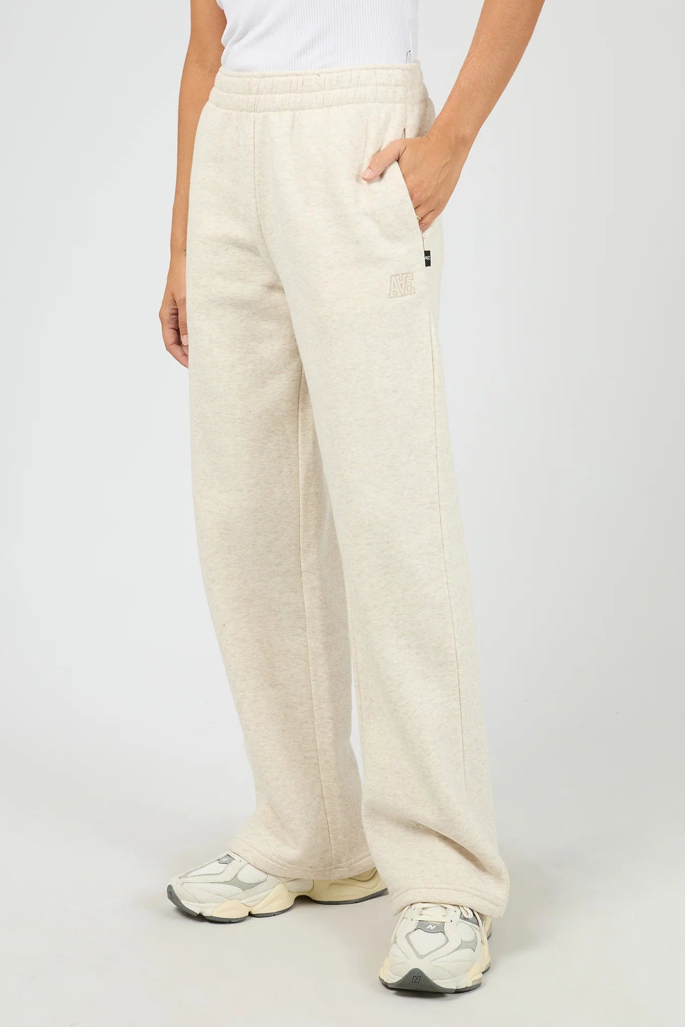 ALL ABOUT EVE LIMITLESS TRACK PANT - OAT - THE VOGUE STORE
