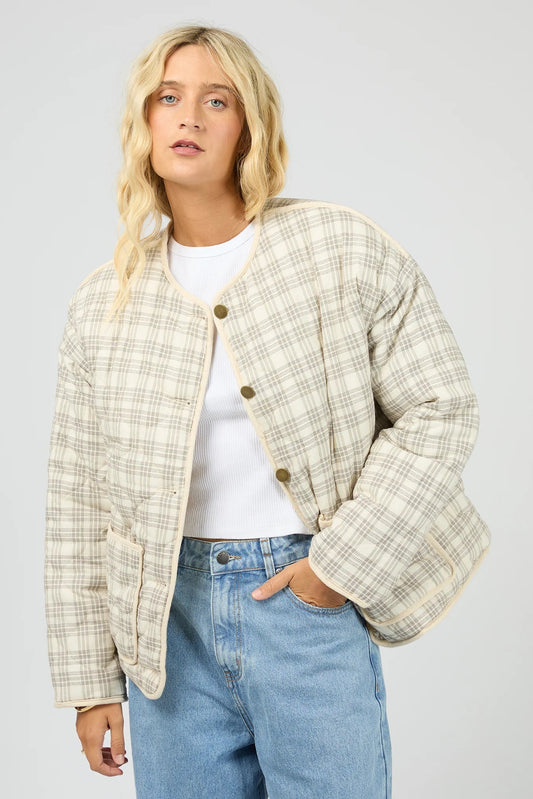 ALL ABOUT EVE INDRA JACKET - CHALK - THE VOGUE STORE