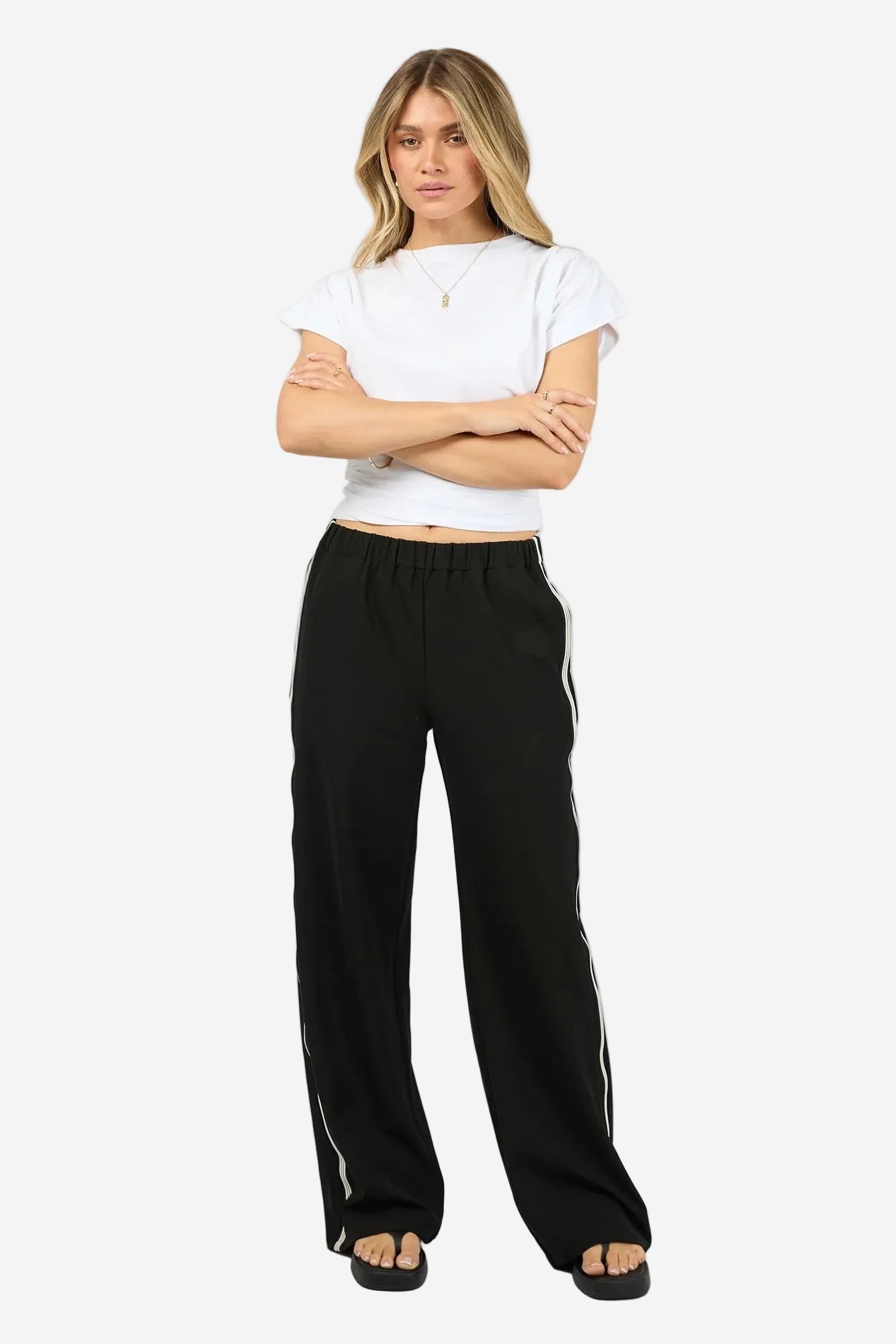 ALL ABOUT EVE LINA PANT - BLACK - THE VOGUE STORE