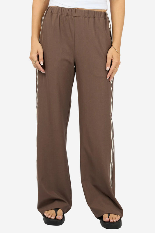 ALL ABOUT EVE LINA PANT - COFFEE - THE VOGUE STORE