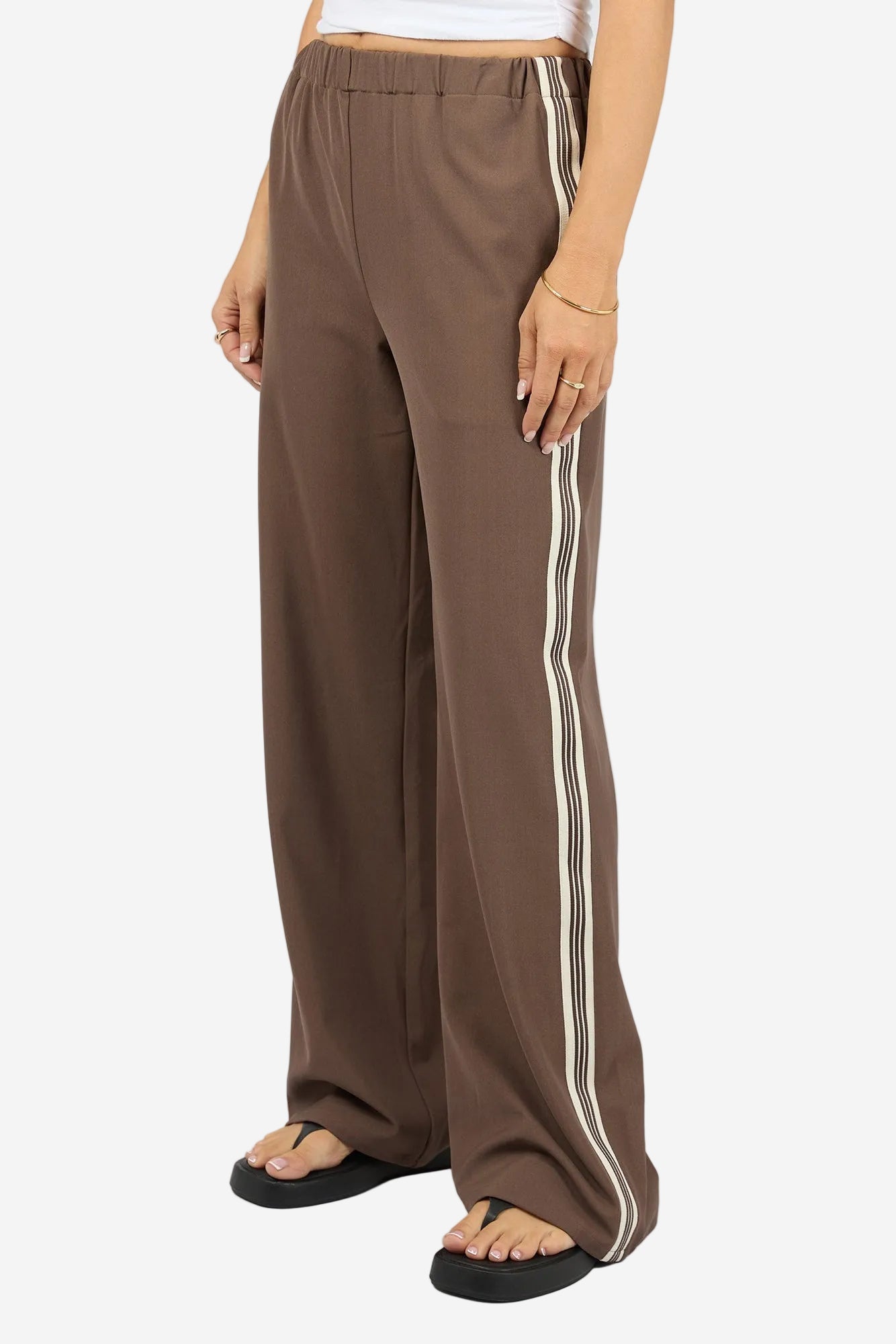 ALL ABOUT EVE LINA PANT - COFFEE - THE VOGUE STORE