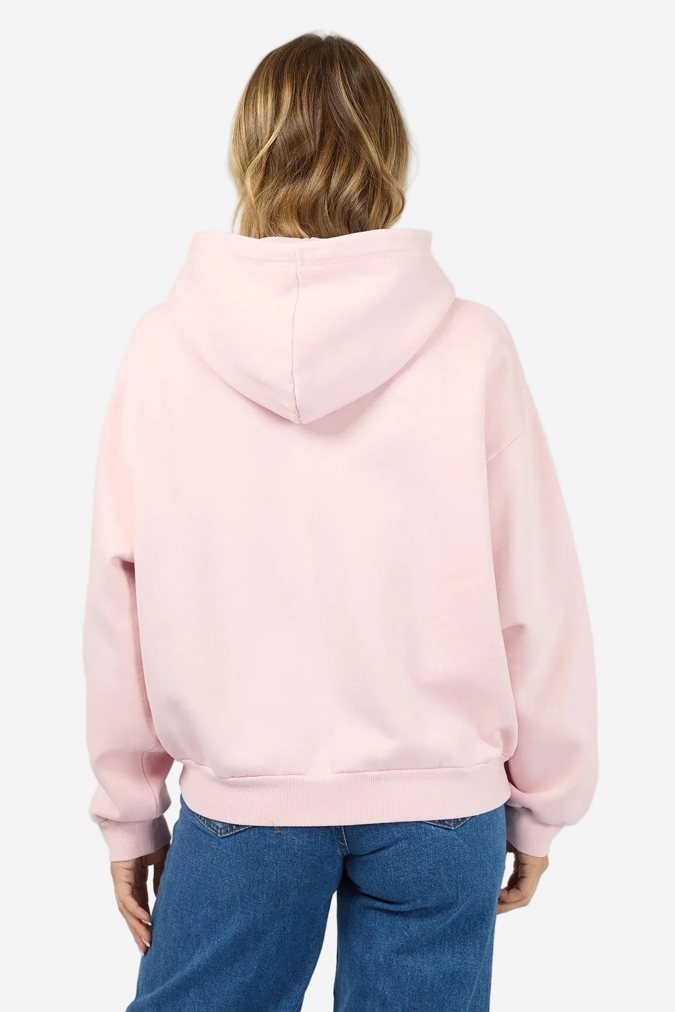 ALL ABOUT EVE WASHED BOX HOODIE - LIGHT PINK - THE VOGUE STORE