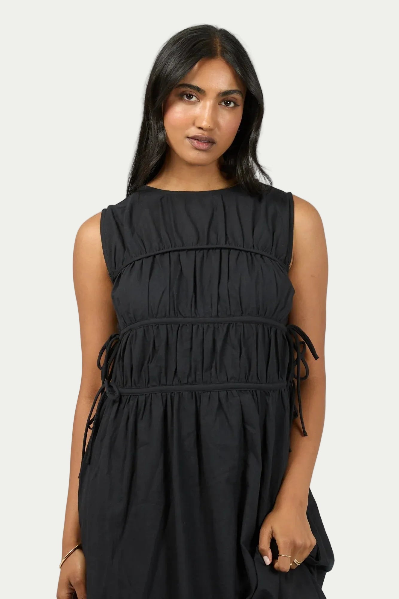 ALL ABOUT EVE LOU LOU TIE MAXI DRESS - THE VOGUE STORE