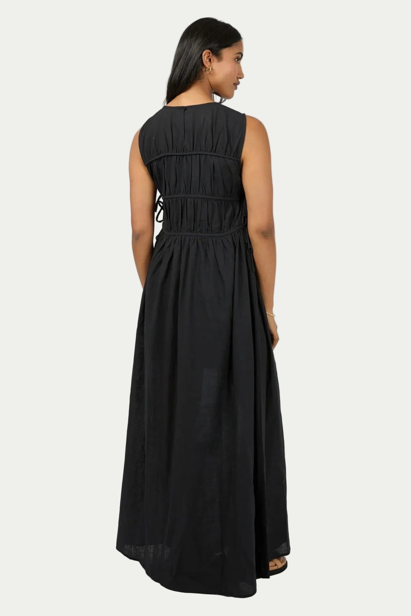 ALL ABOUT EVE LOU LOU TIE MAXI DRESS - THE VOGUE STORE