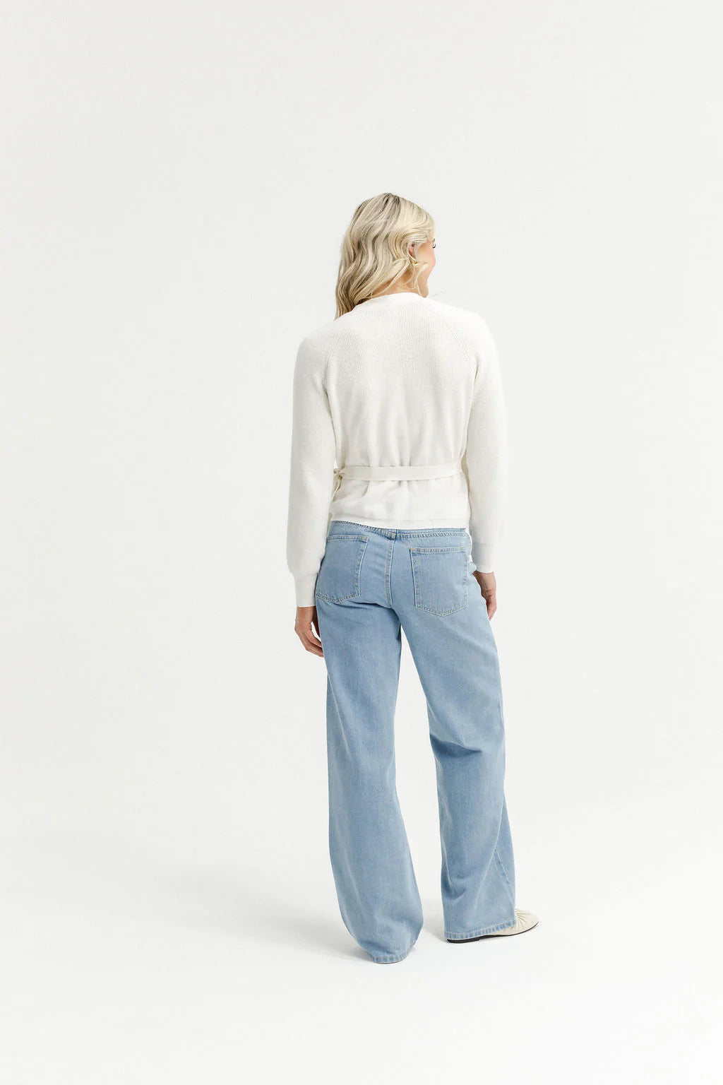 HOMELEE LIZZIE CARDI - MILK - THE VOGUE STORE