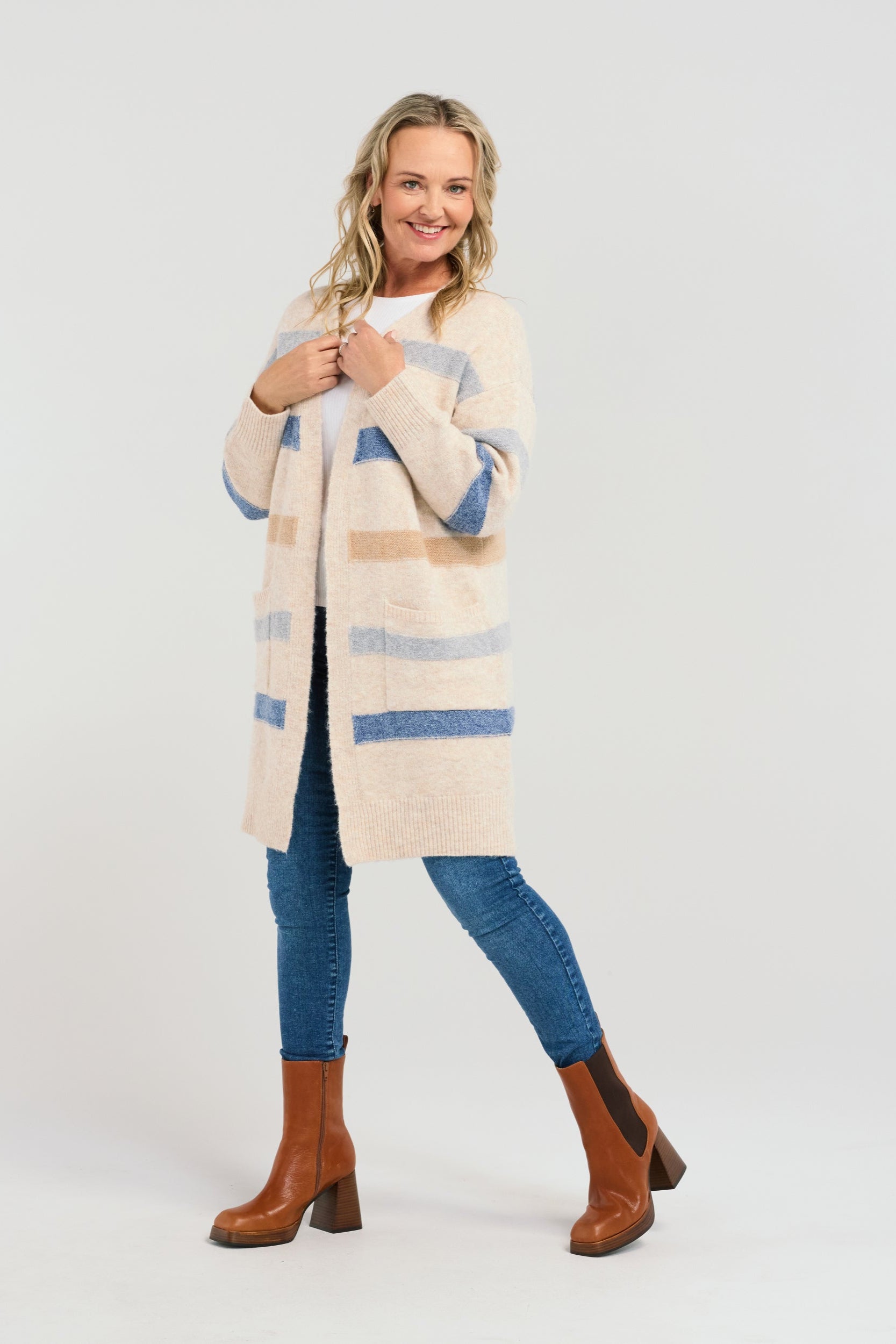 SEDUCE SAMY KNIT - CREAM BLUE - THE VOGUE STORE