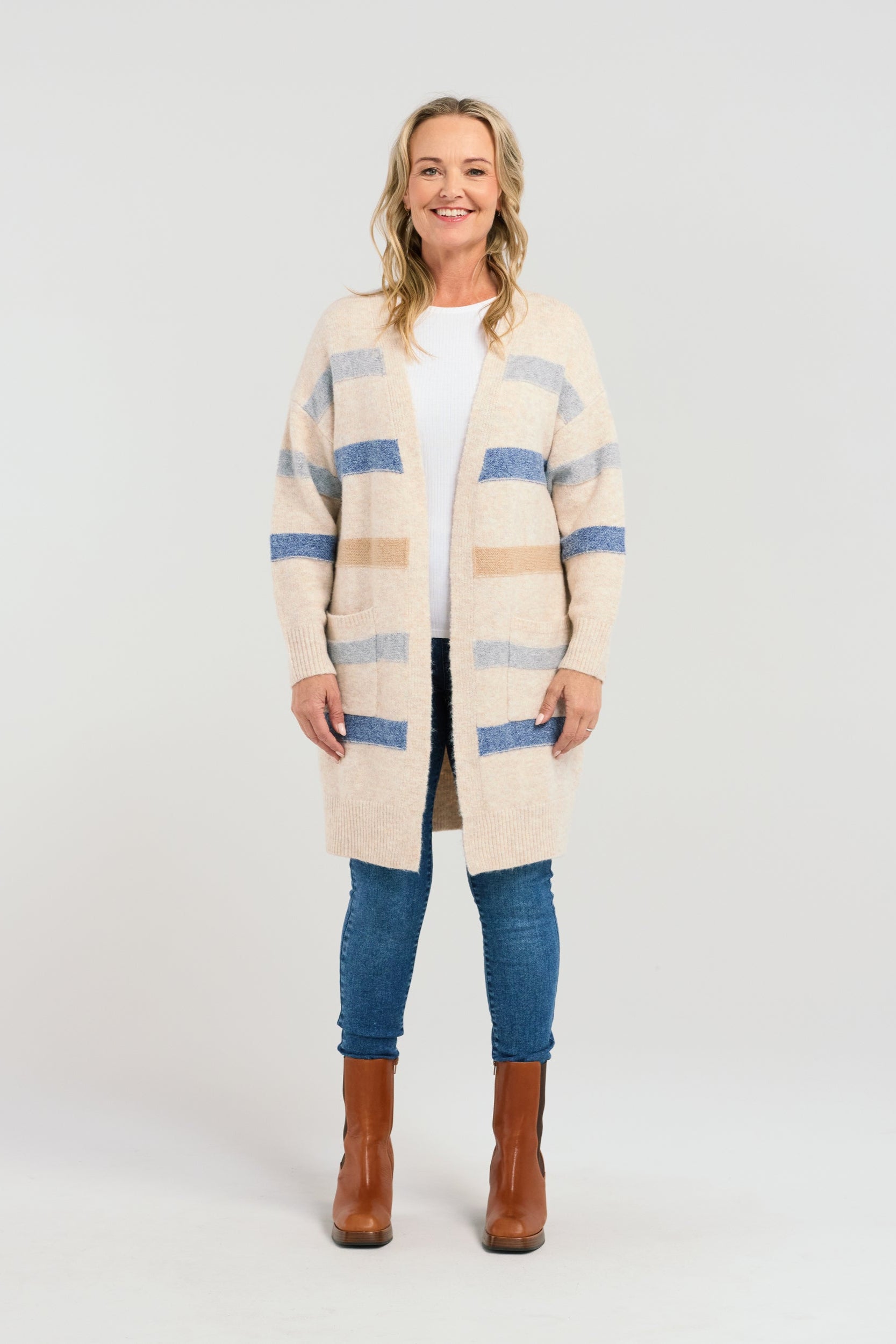 SEDUCE SAMY KNIT - CREAM BLUE - THE VOGUE STORE