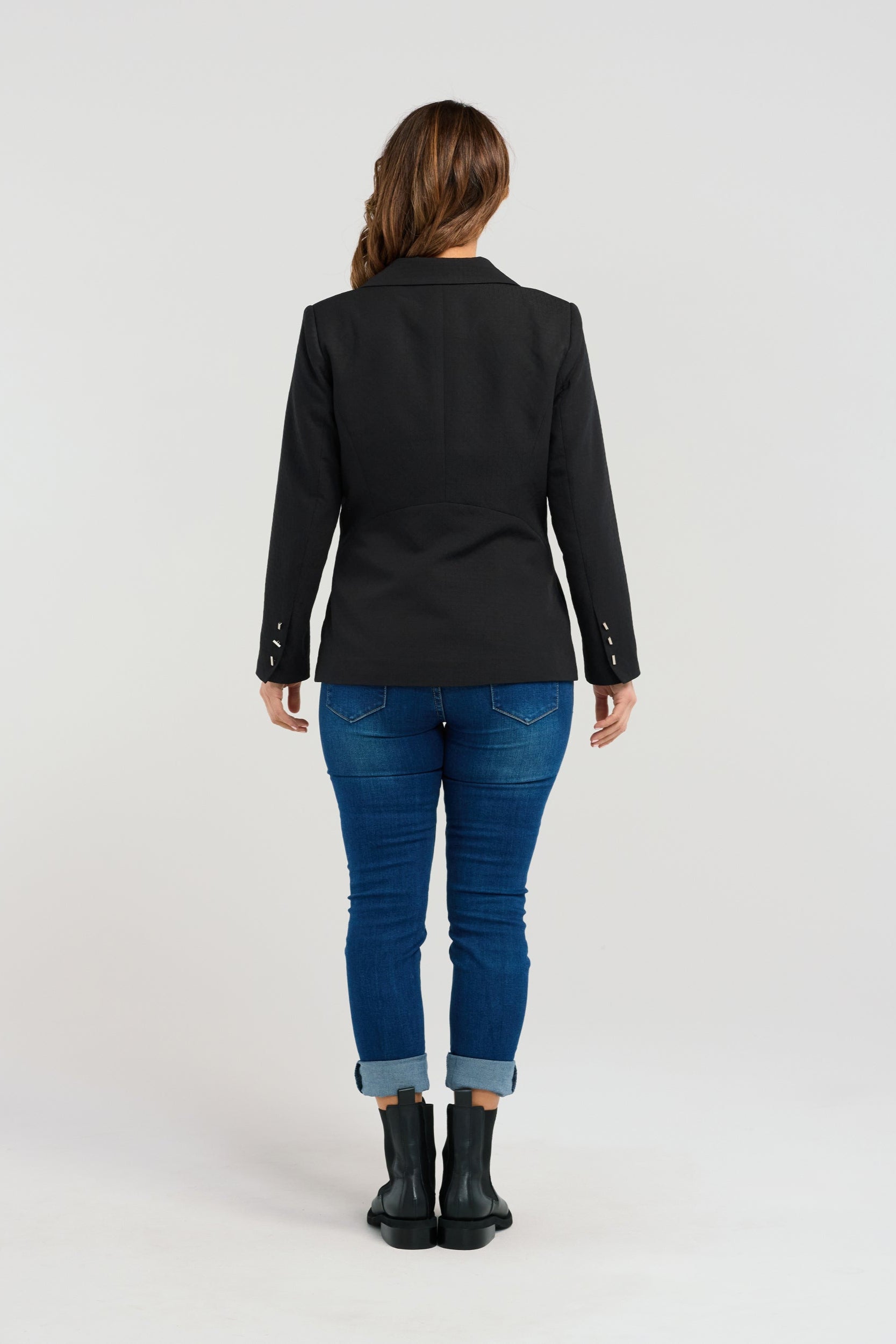 SEDUCE FLORA BLAZER - BLACK - THE VOGUE STORE