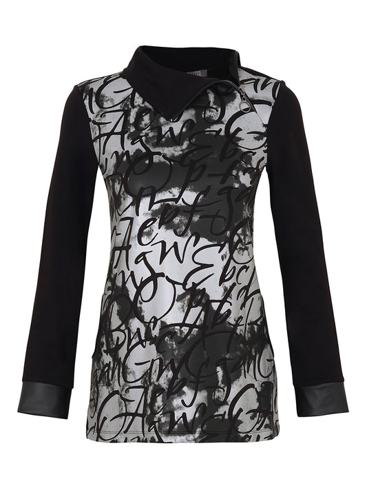 DOLCEZZA POETRY COWL NECK TOP - THE VOGUE STORE