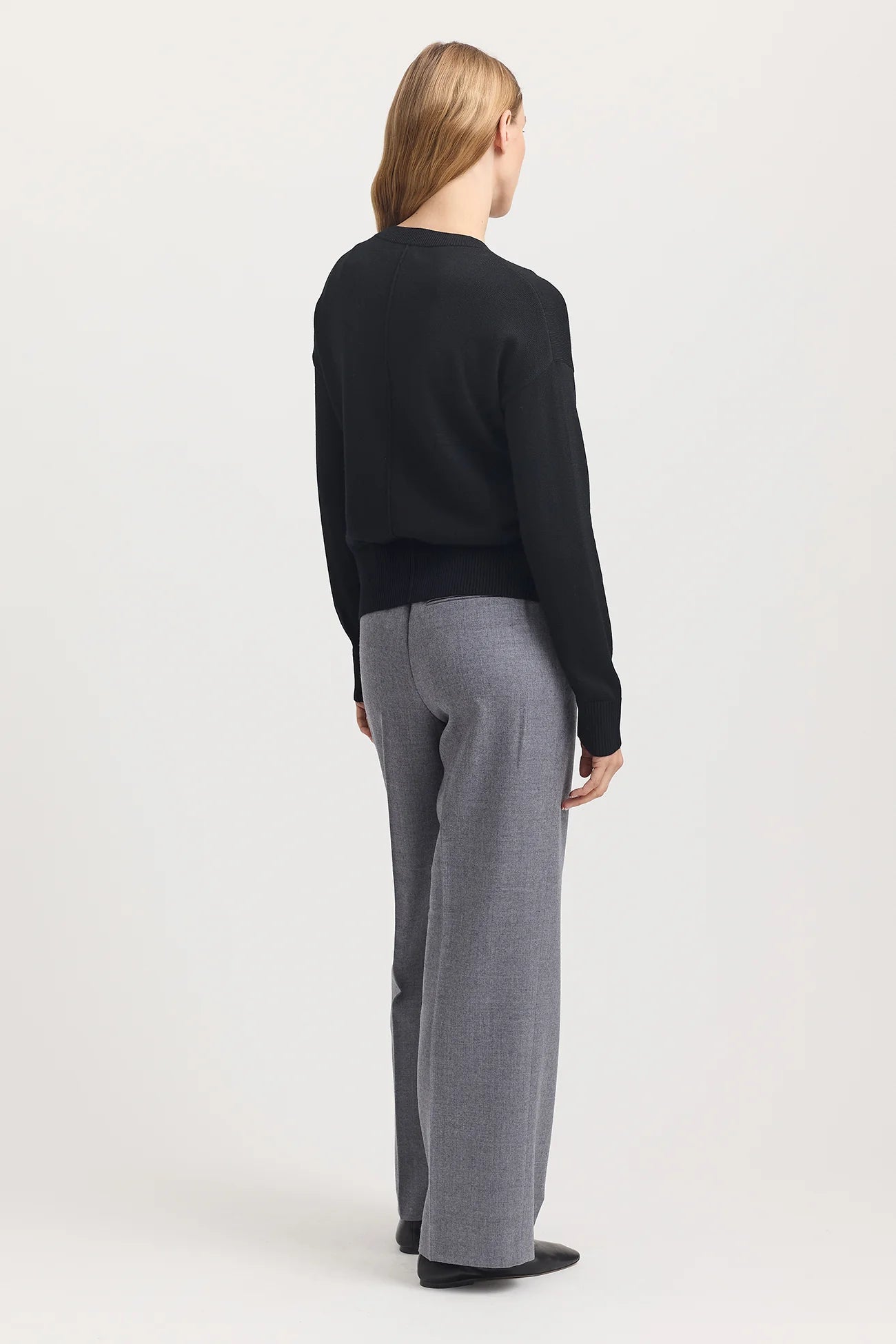 TOORALLIE FINE KNIT CARDIGAN - BLACK - THE VOGUE STORE