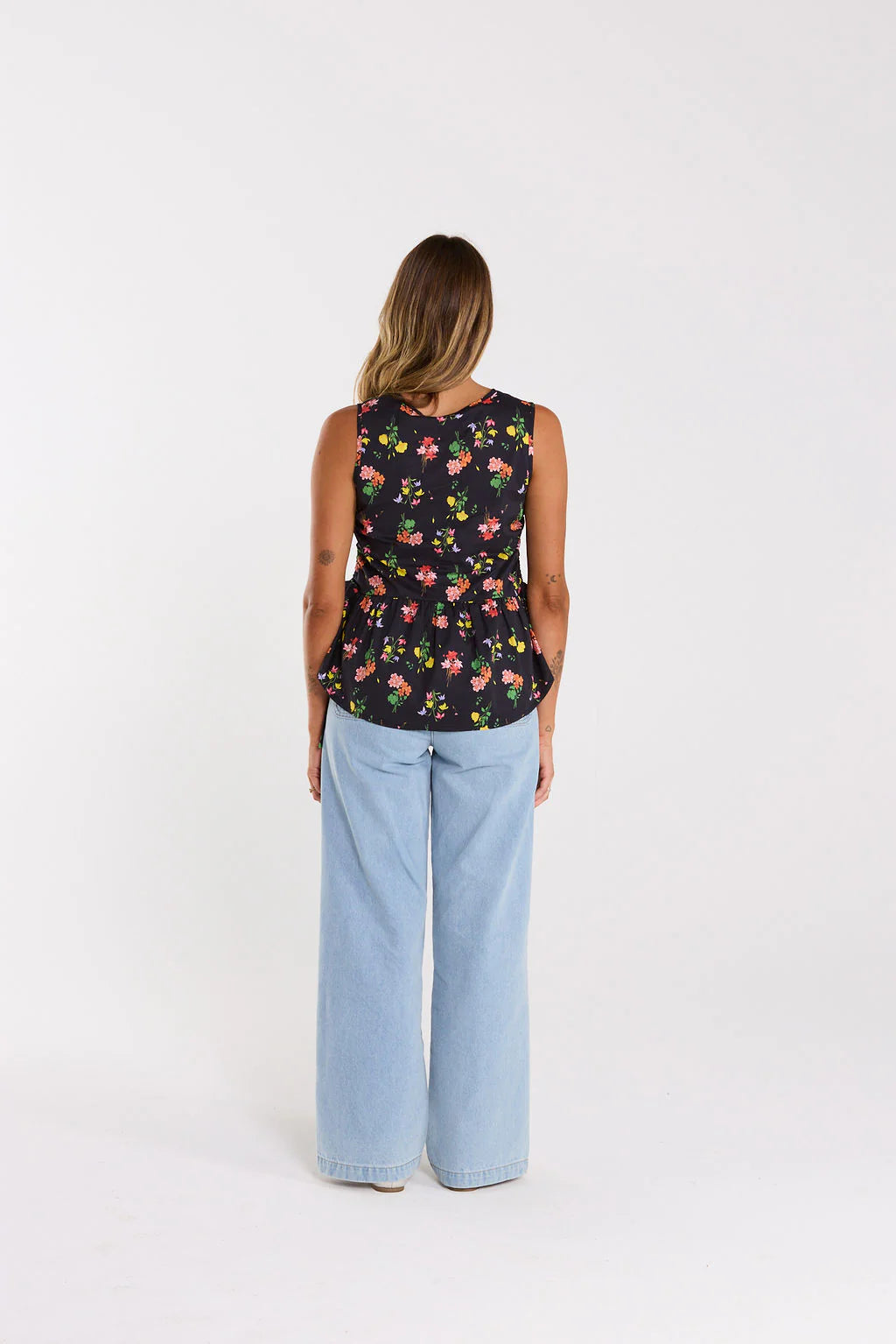 THING THING SWISHY TOP - VIVID NOIR - THE VOGUE STORE