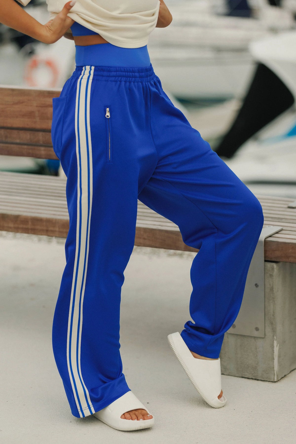 ROSE ROAD JETT PANTS - ULTRAMARINE - THE VOGUE STORE
