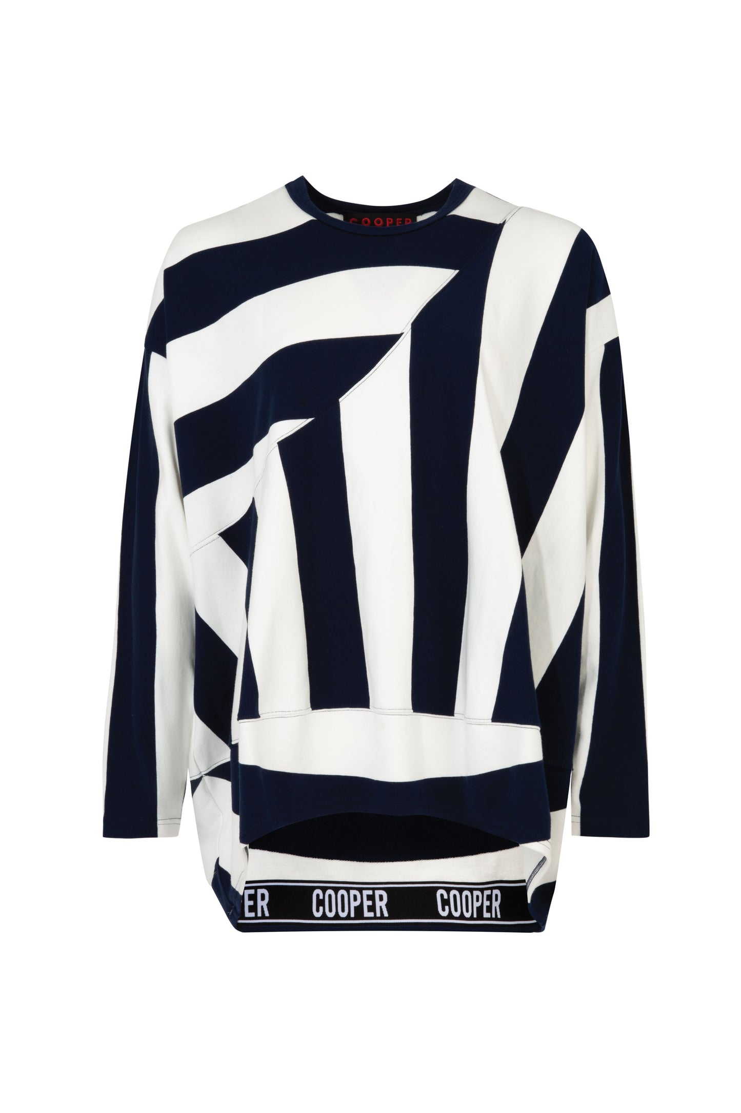 COOPER TO TOP IT ALL OFF TOP - NAVY STRIPE - THE VOGUE STORE