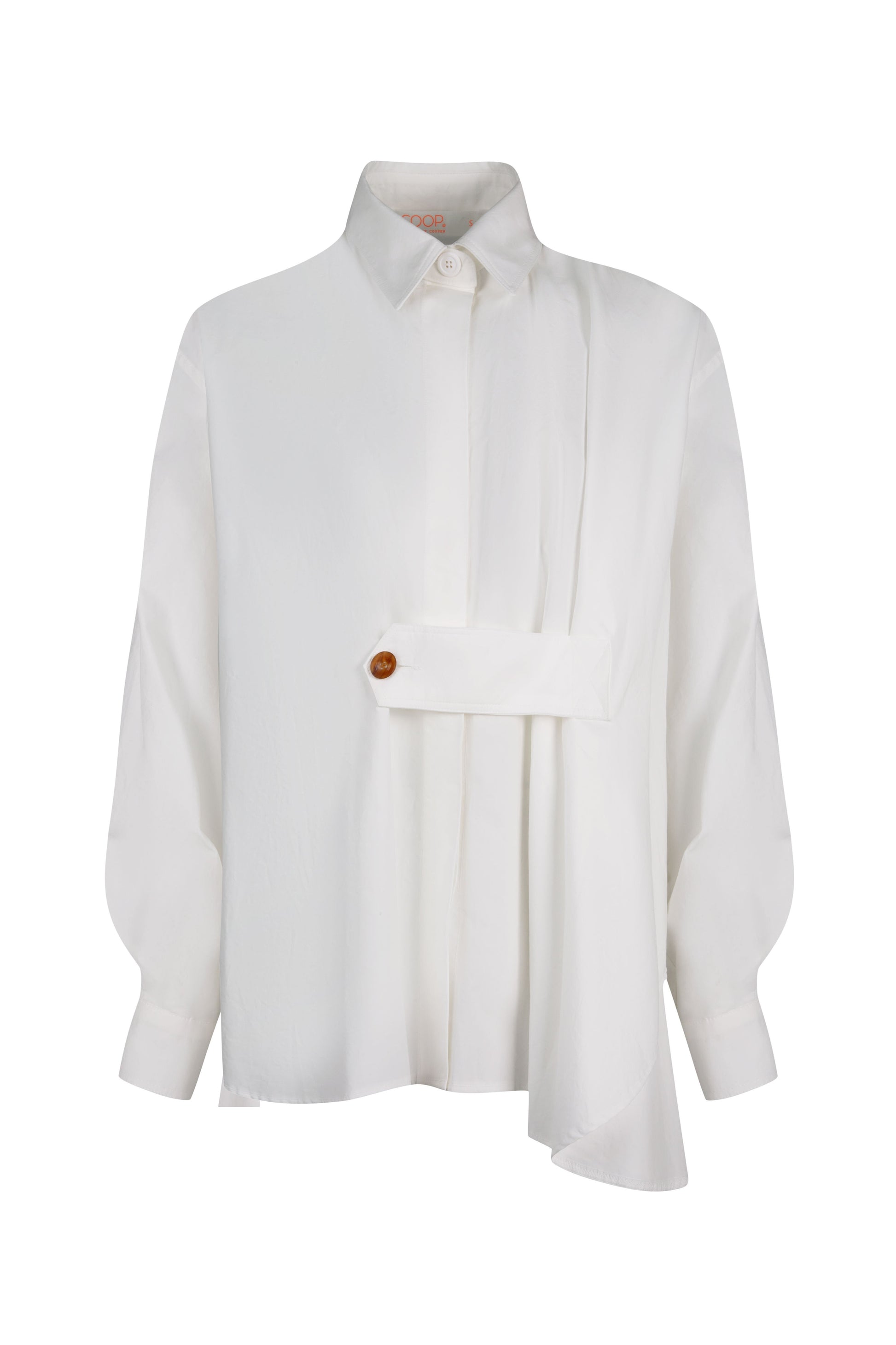 COOP DOWN & SHIRTY SHIRT - WHITE - THE VOGUE STORE