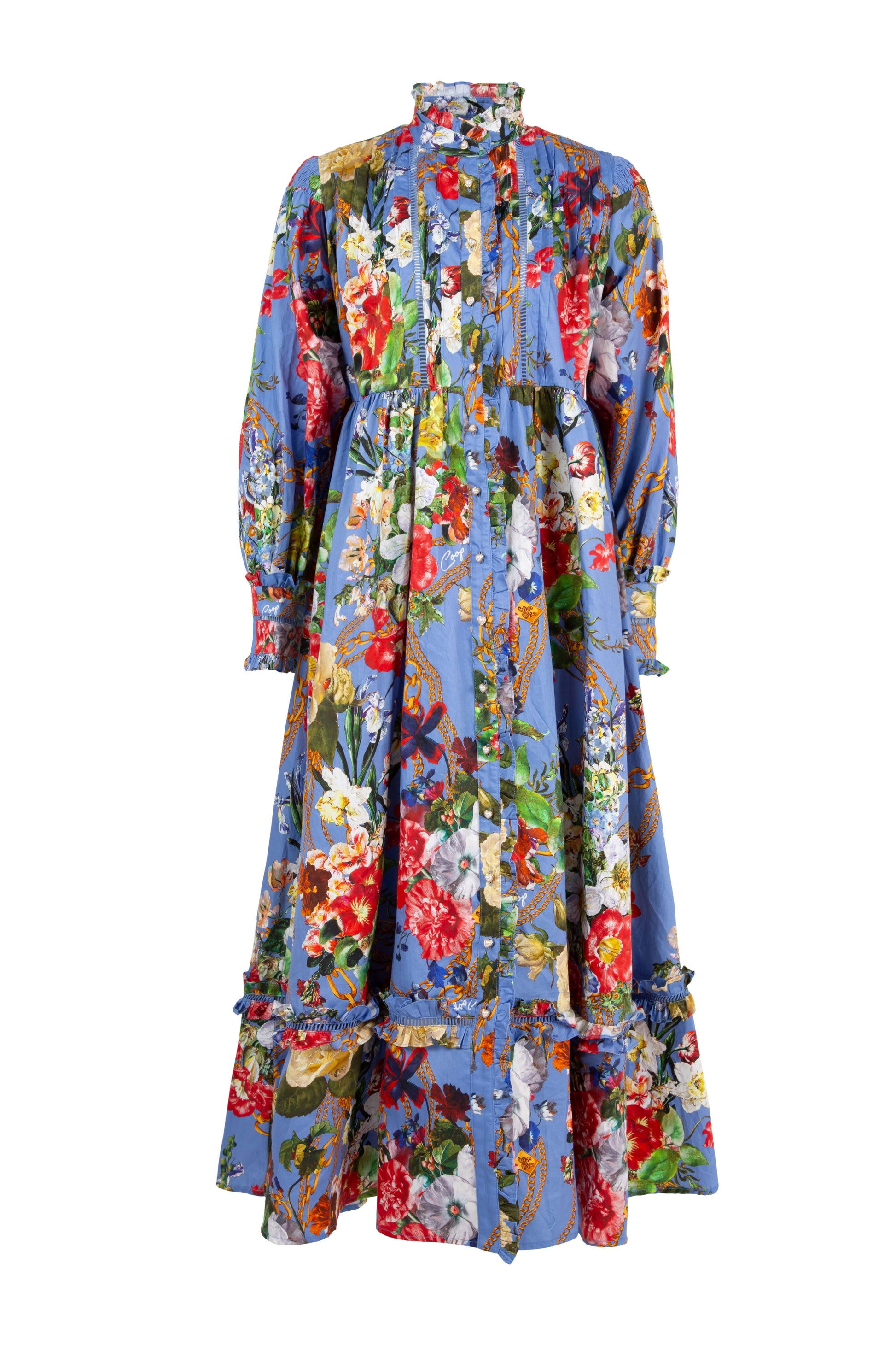 COOP IN IT TO PIN IT DRESS - CORNFLOWER -THE VOGUE STORE