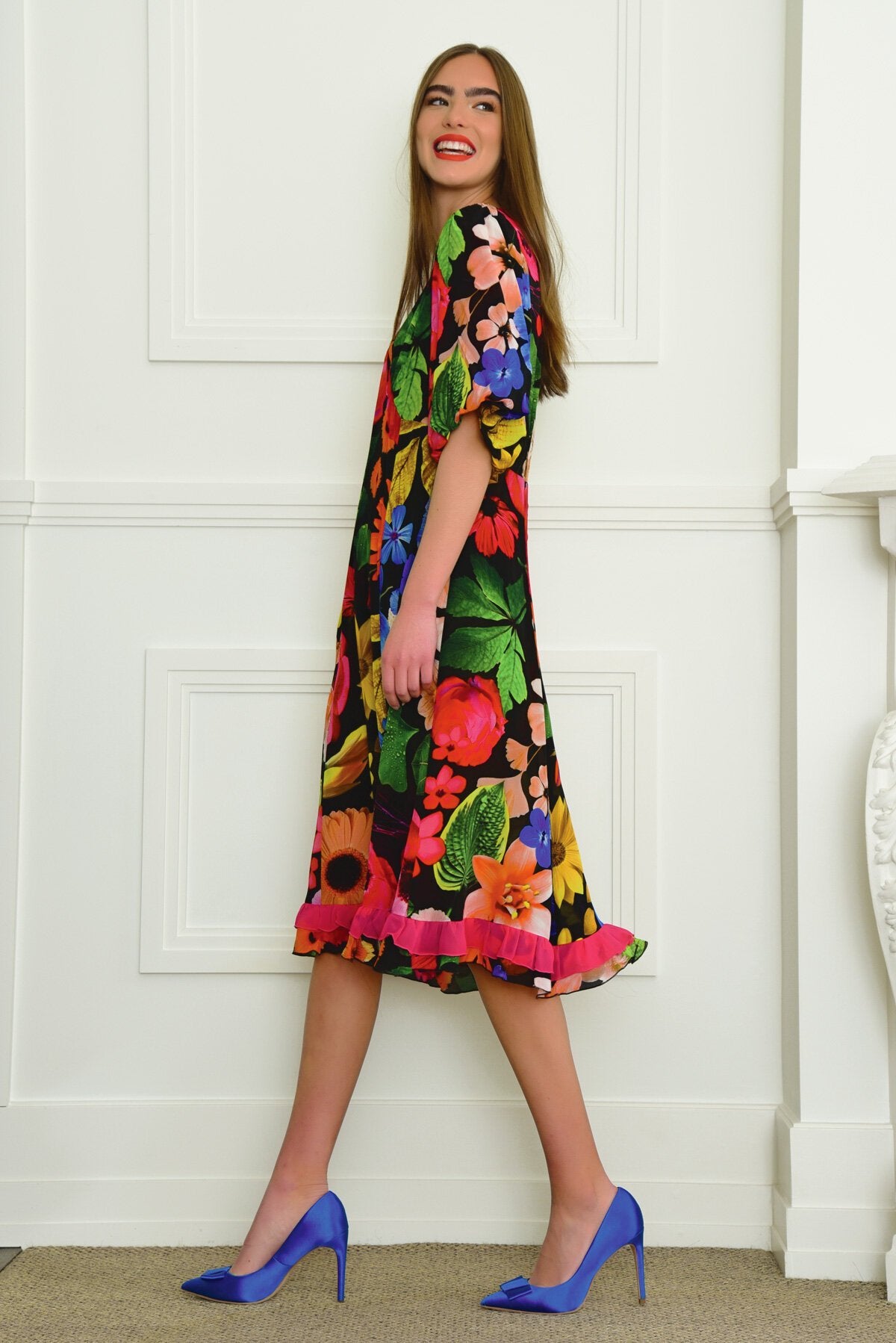 CURATE HOT OFF THE DRESS - FLOWERS - THE VOGUE STORE