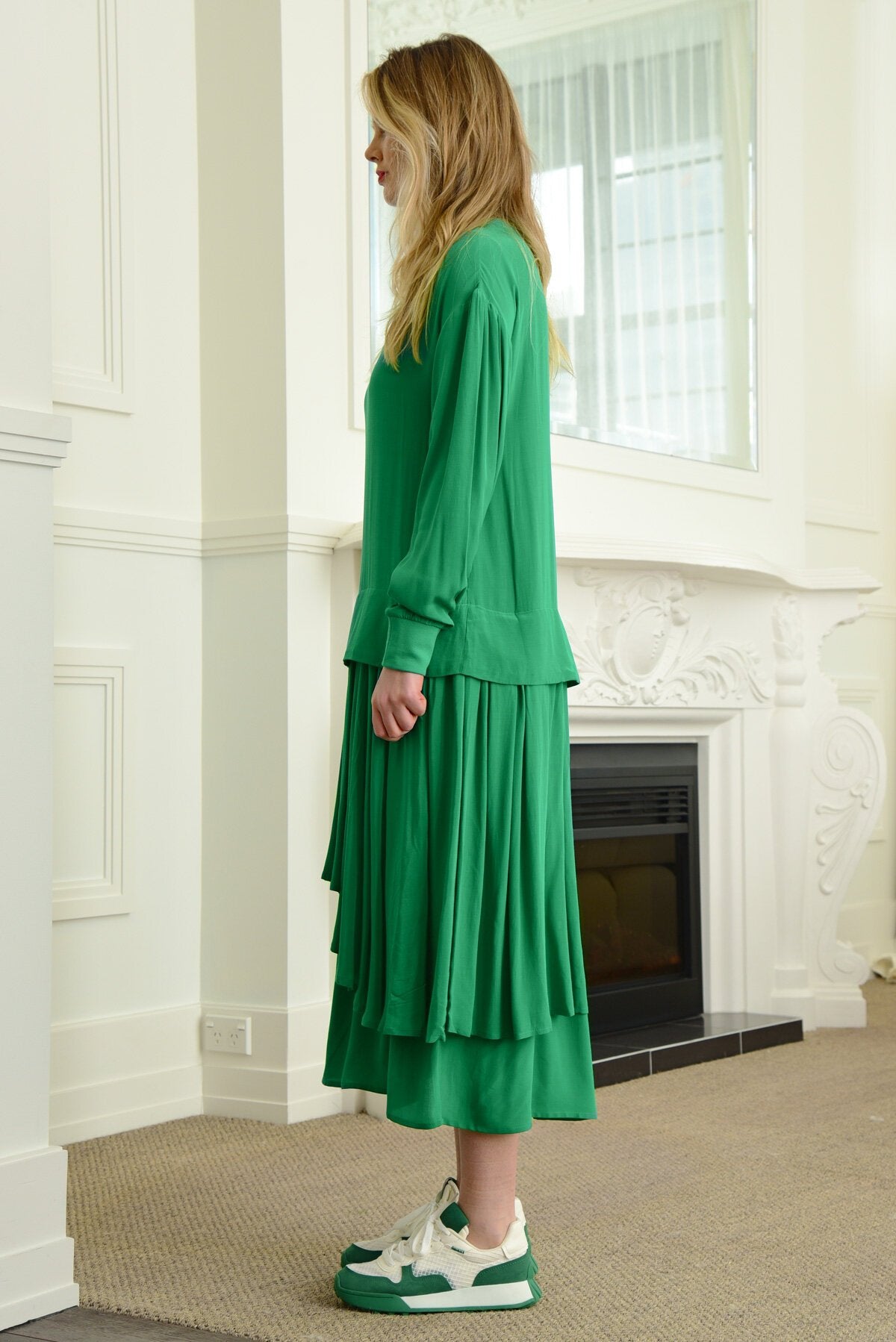 CURATE ALL YOU NEED DRESS - GREEN - THE VOGUE STORE