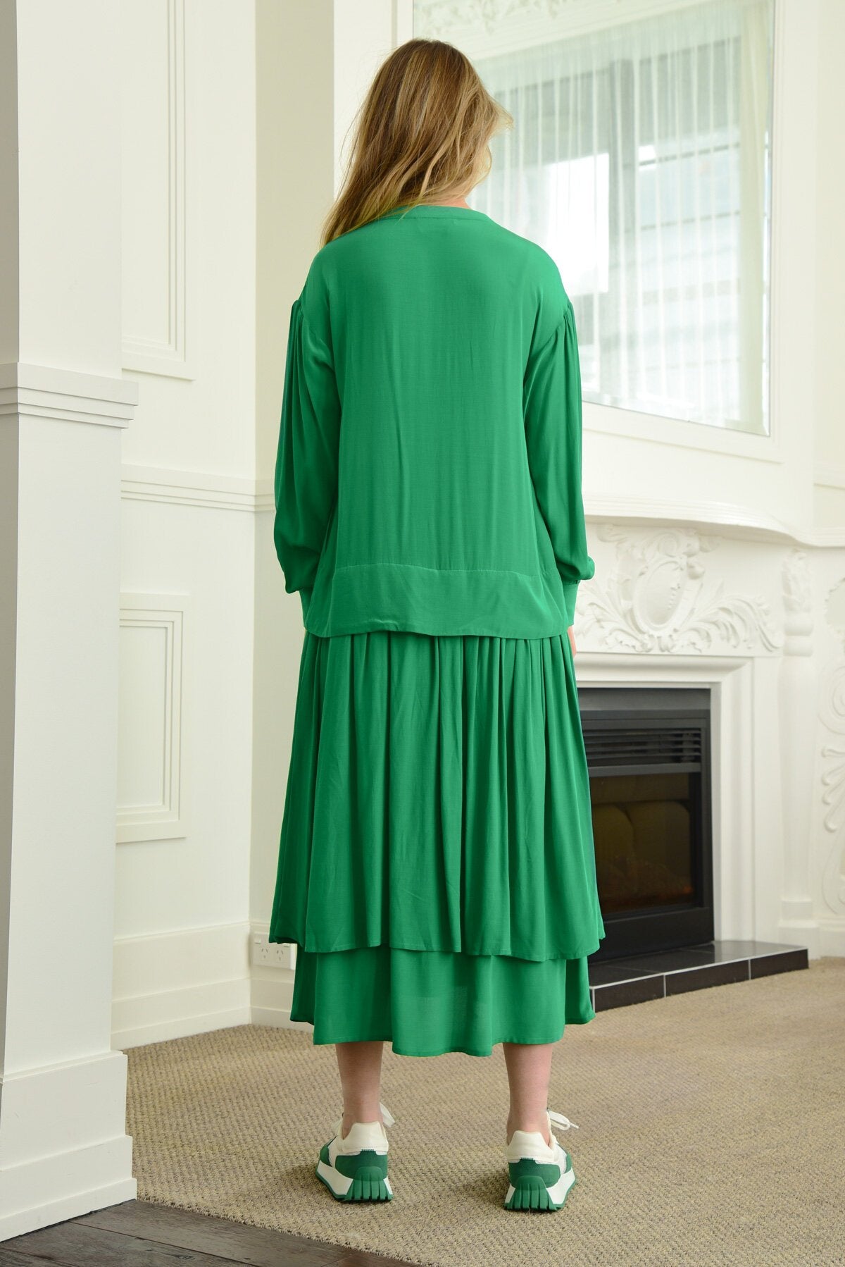 CURATE ALL YOU NEED DRESS - GREEN - THE VOGUE STORE