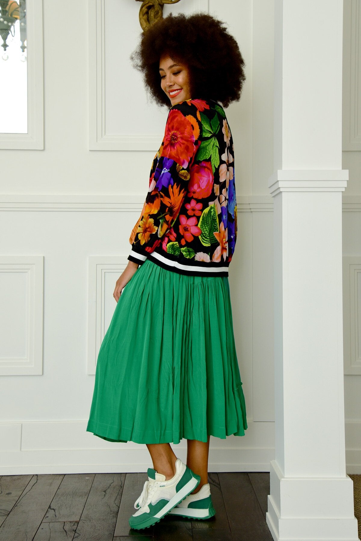 CURATE LITTLE SKIRT TOLD ME SKIRT - GREEN - THE VOGUE STORE