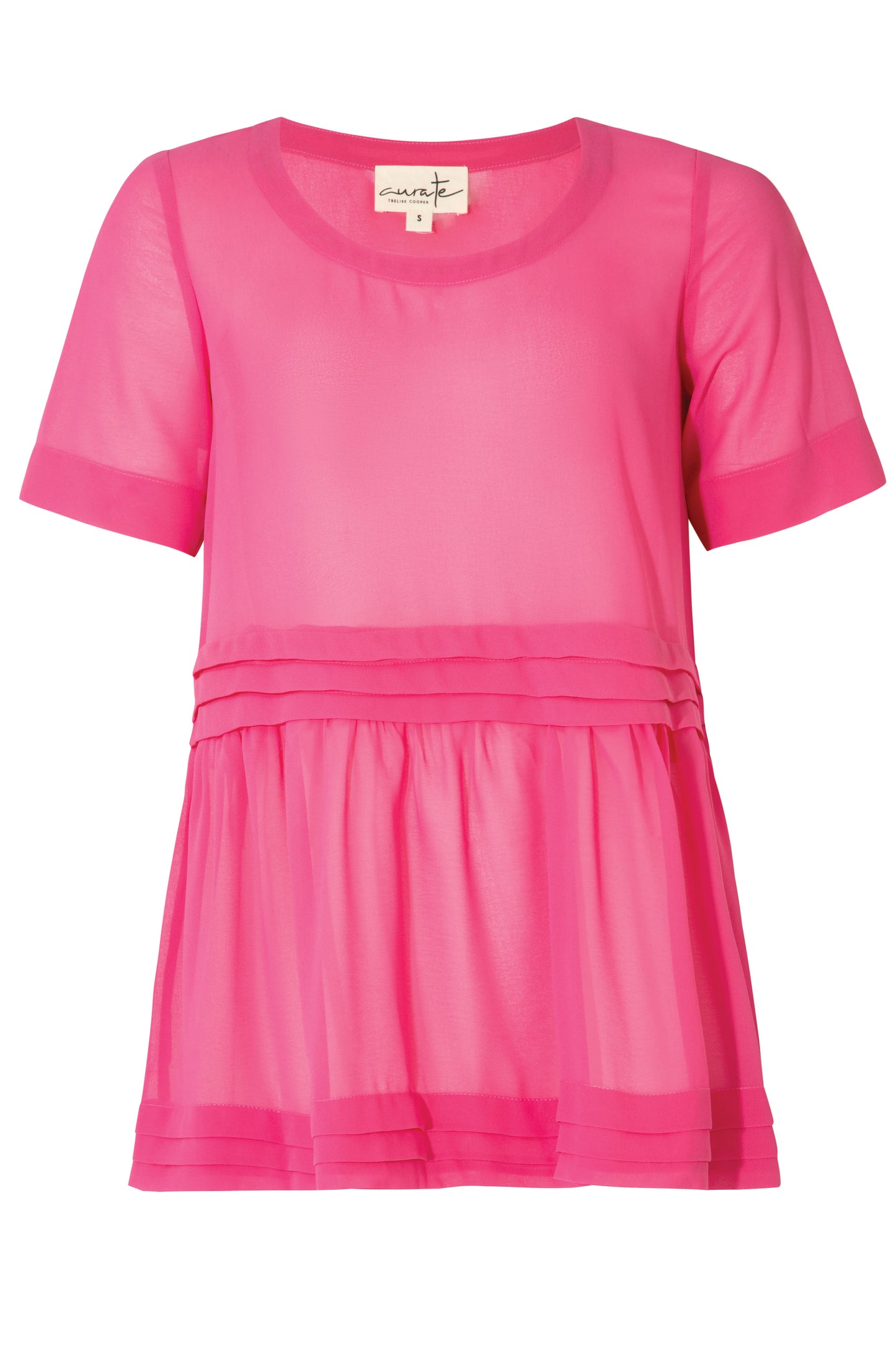 CURATE LIGHT HEARTED TOP - PINK - THE VOGUE STORE
