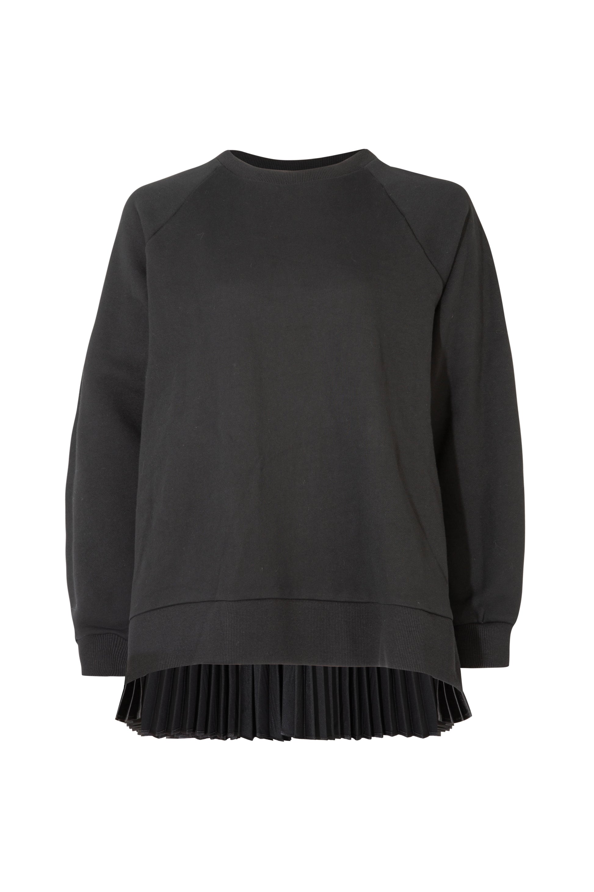 CURATE PLEATS MEET TOP - BLACK - THE VOGUE STORE