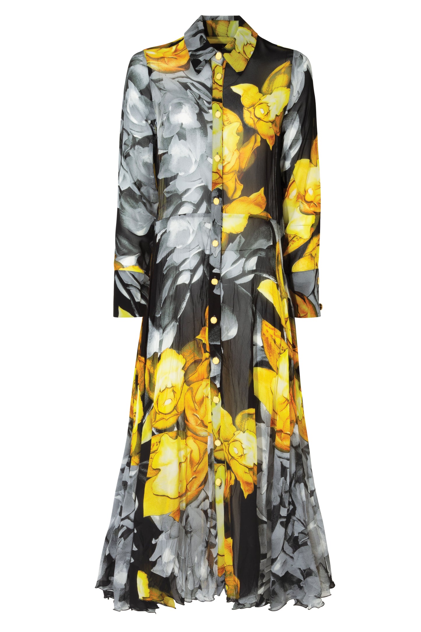 CURATE SETTING THE TONE DRESS - YELLOW - THE VOGUE STORE