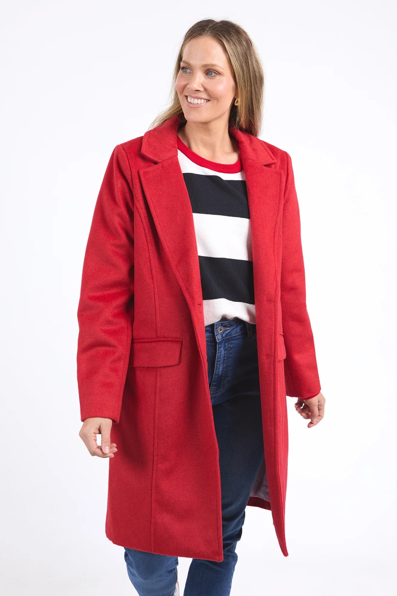 ELM TAMSIN COAT - POPPY - THE VOGUE STORE