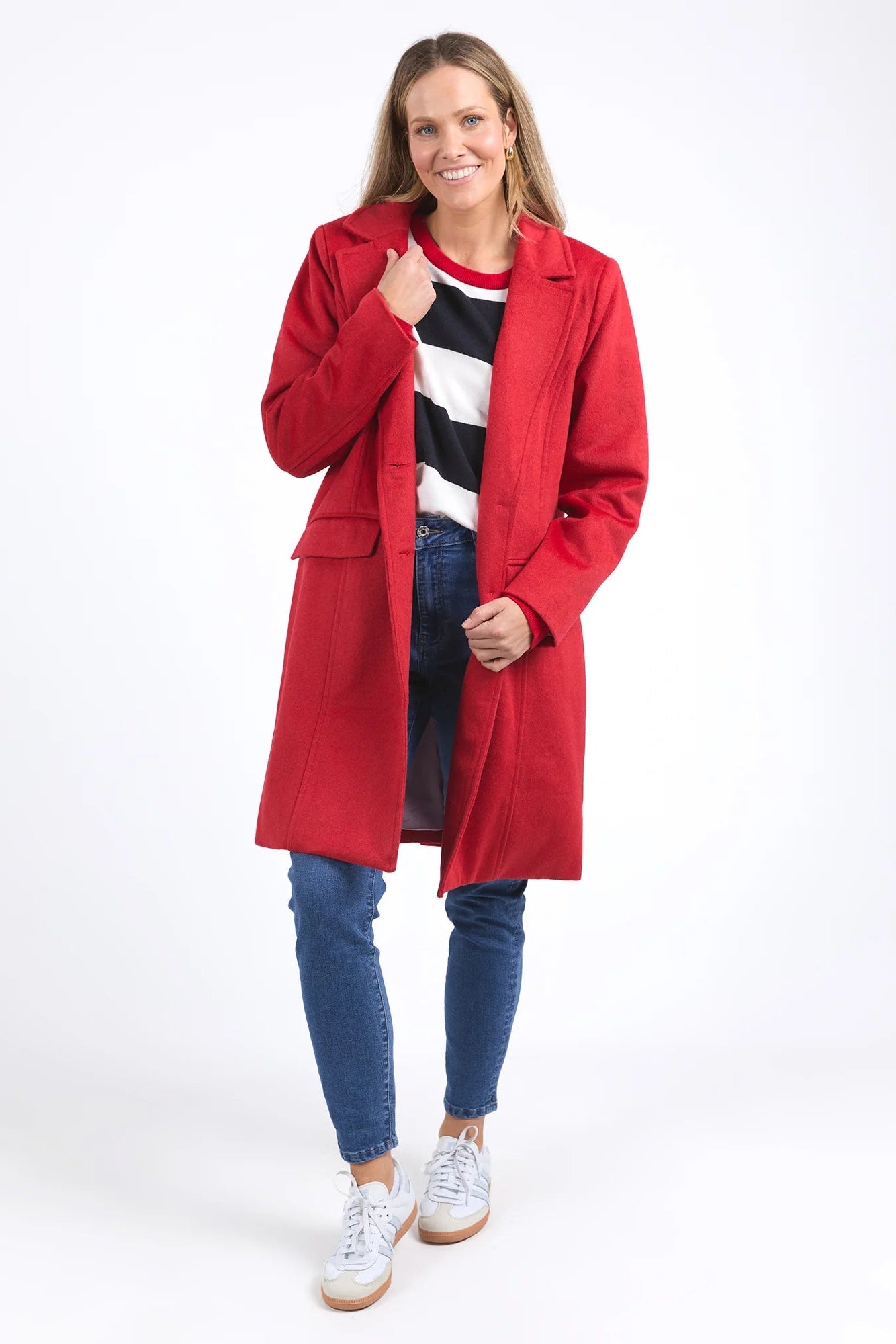 ELM TAMSIN COAT - POPPY - THE VOGUE STORE