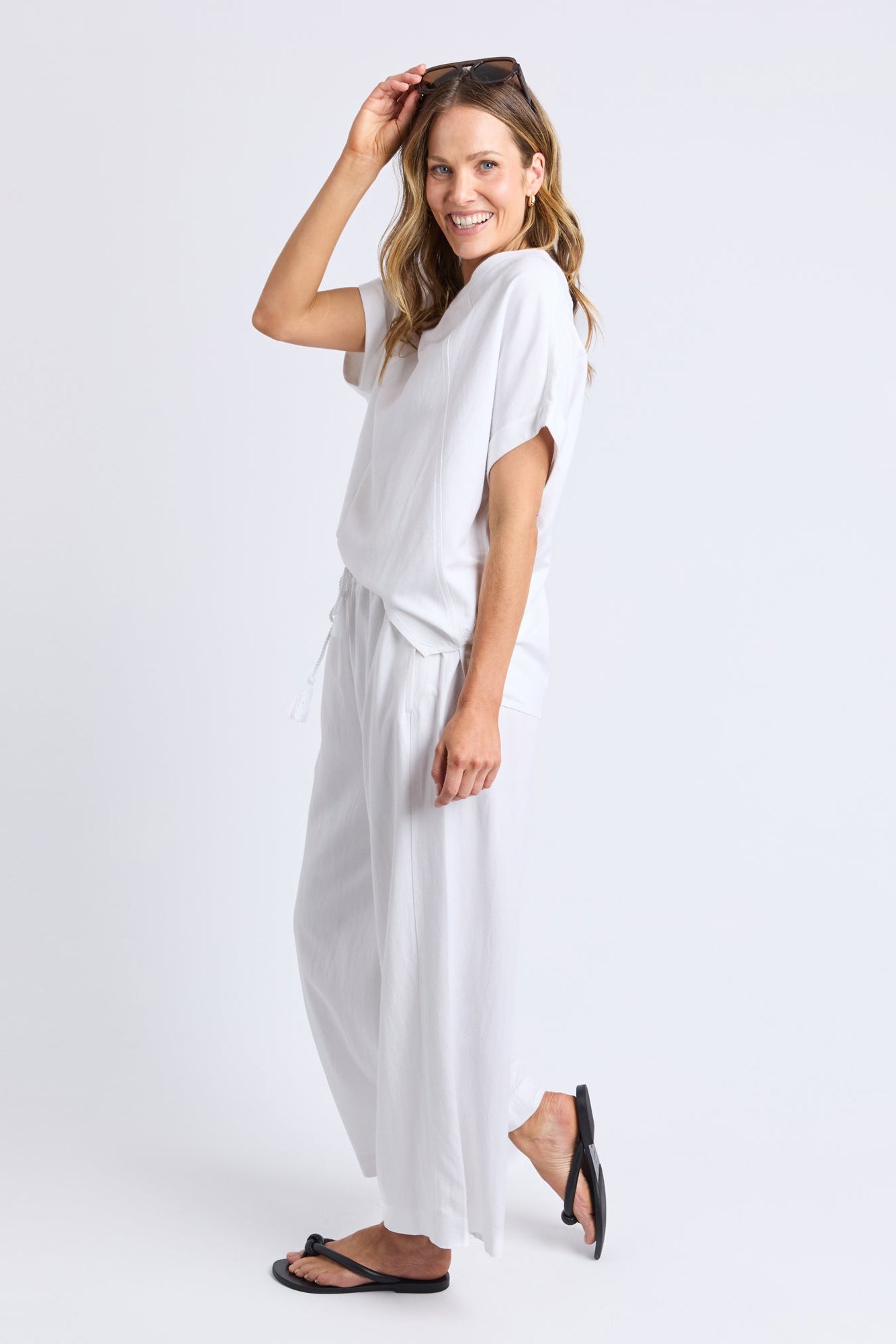 ELM MAURA TOP - WHITE - THE VOGUE STORE