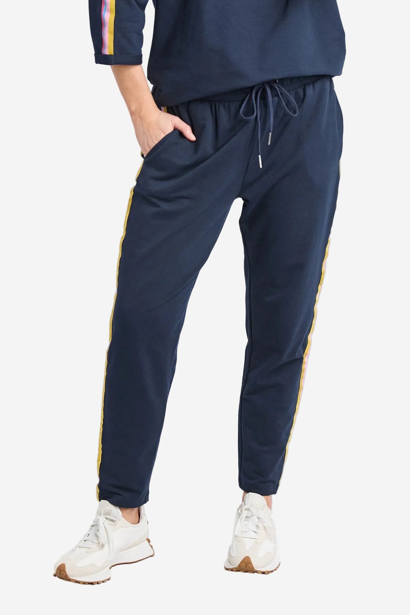 ELM SELLA LOUNGE PANT - NAVY - THE VOGUE STORE