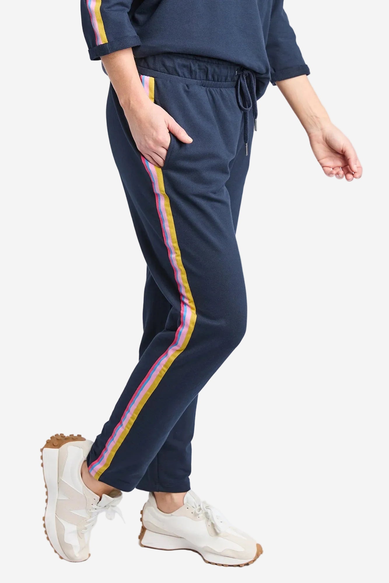 ELM SELLA LOUNGE PANT - NAVY - THE VOGUE STORE