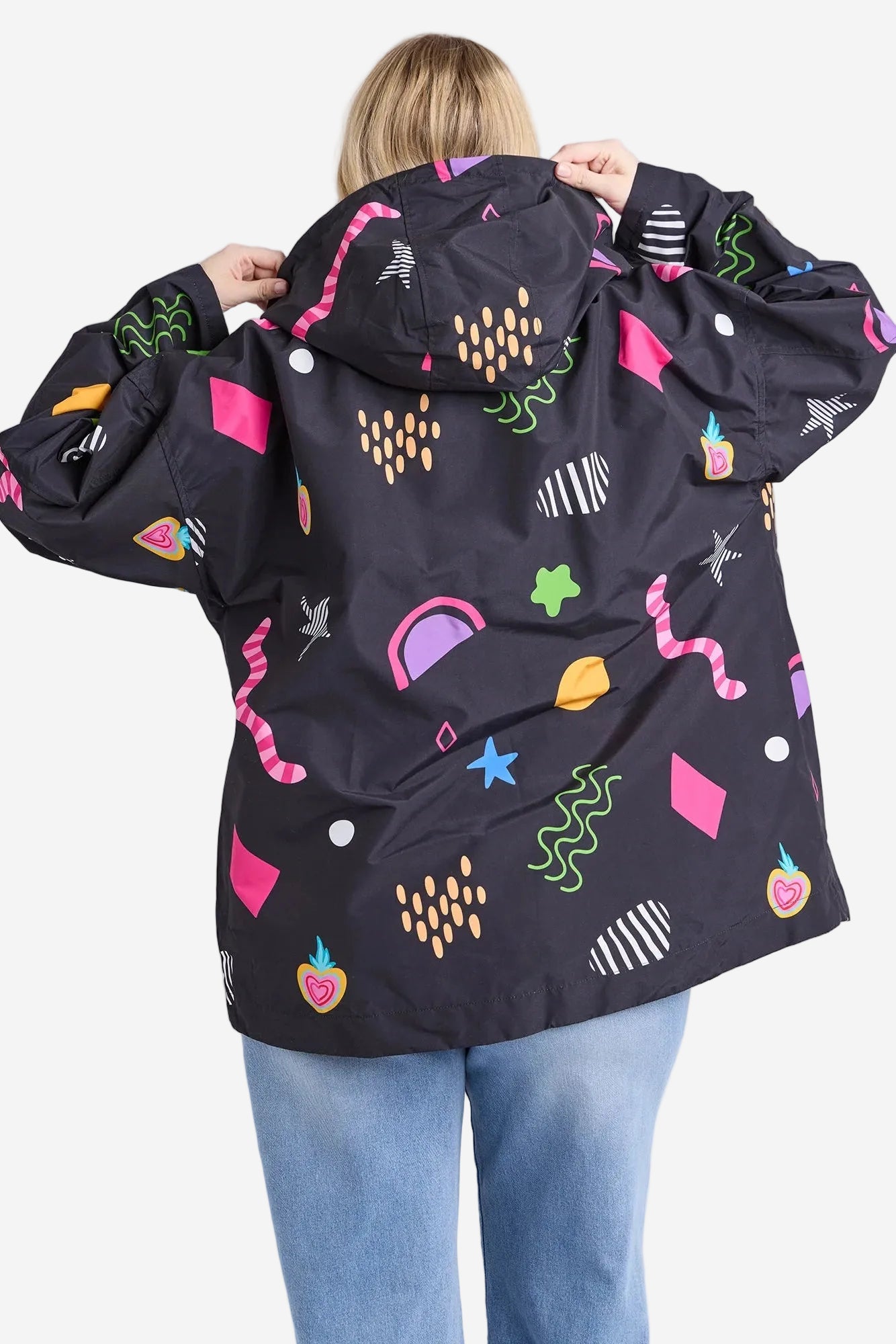 ELM LICORICE GALAXY RAINCOAT - THE VOGUE STORE