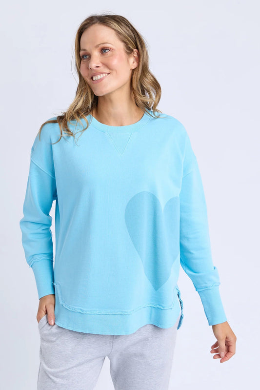 ELM ONE HEART CREW - SPRAY BLUE - WILDROSE