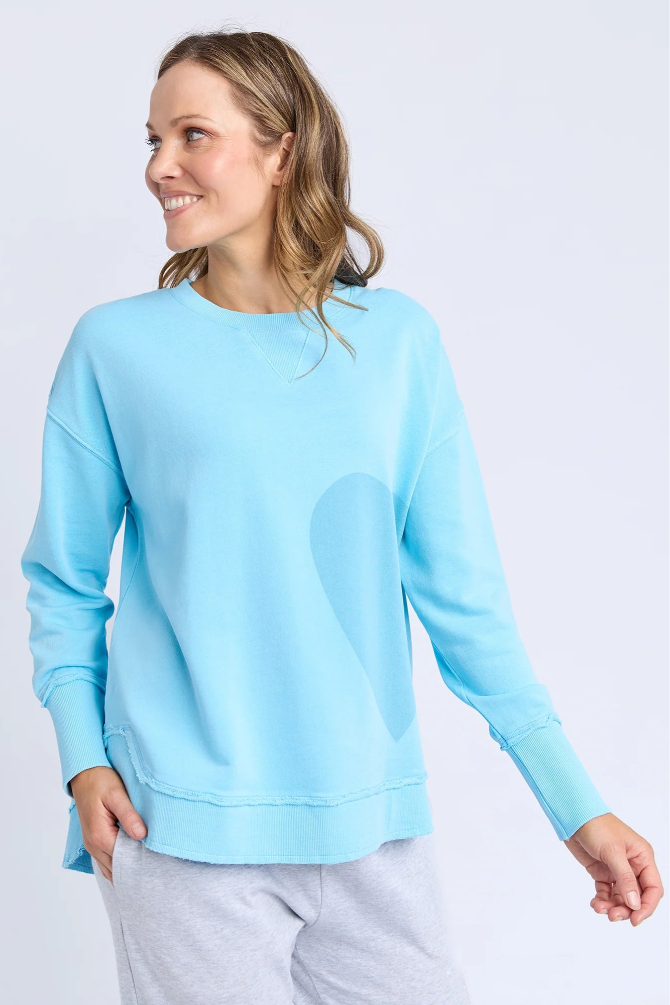 ELM ONE HEART CREW - SPRAY BLUE - WILDROSE