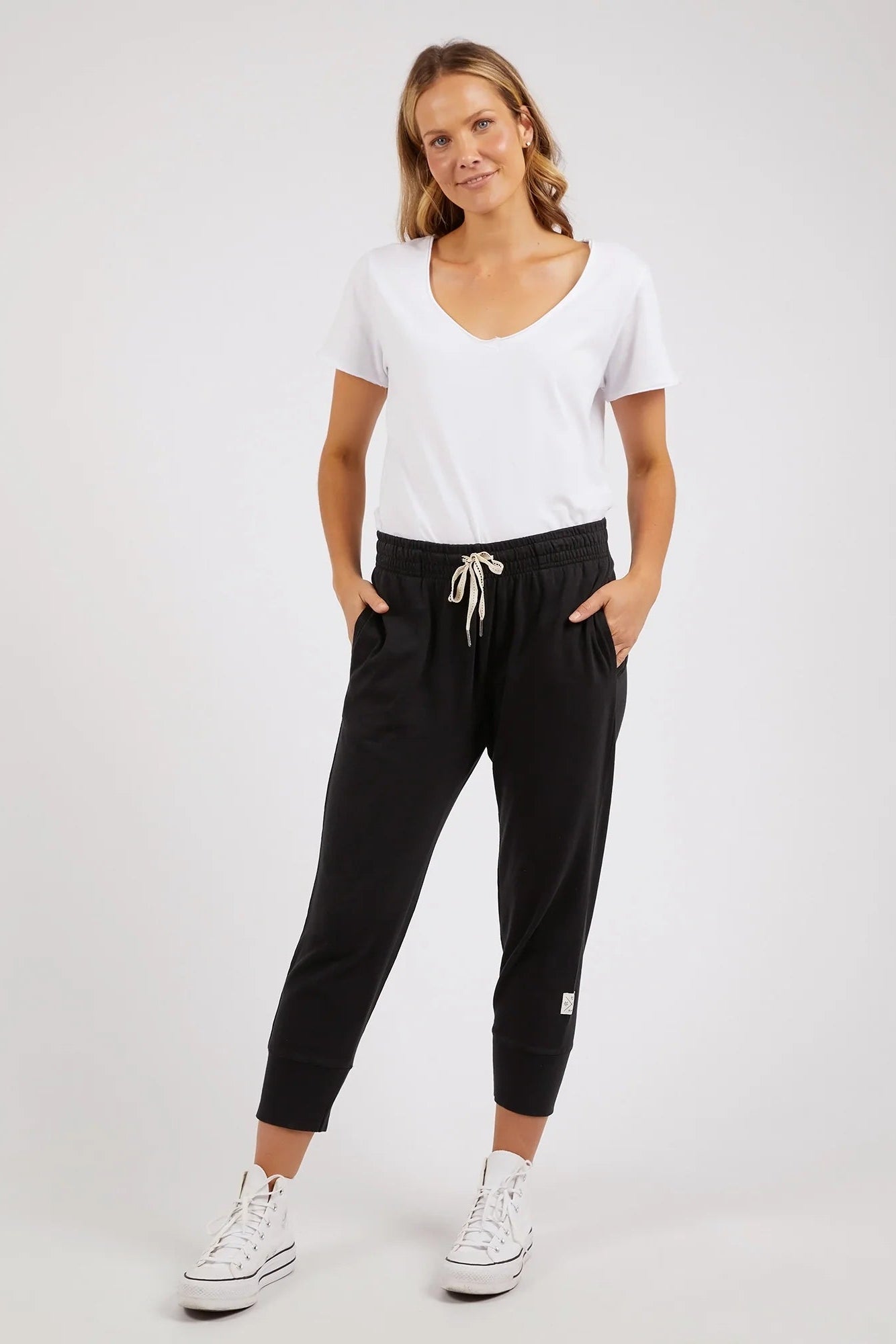 ELM BRUNCH PANT - BLACK - THE VOGUE STORE