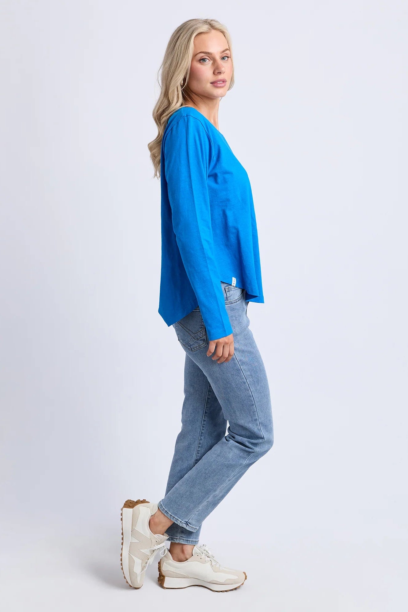 ELM EVERYDAY L/S TEE - ROYAL BLUE - THE VOGUE STORE