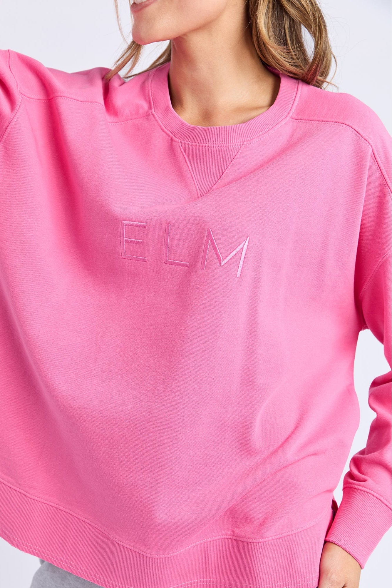 ELM ESTABLISHED CREW - AURORA PINK - THE VOGUE STORE